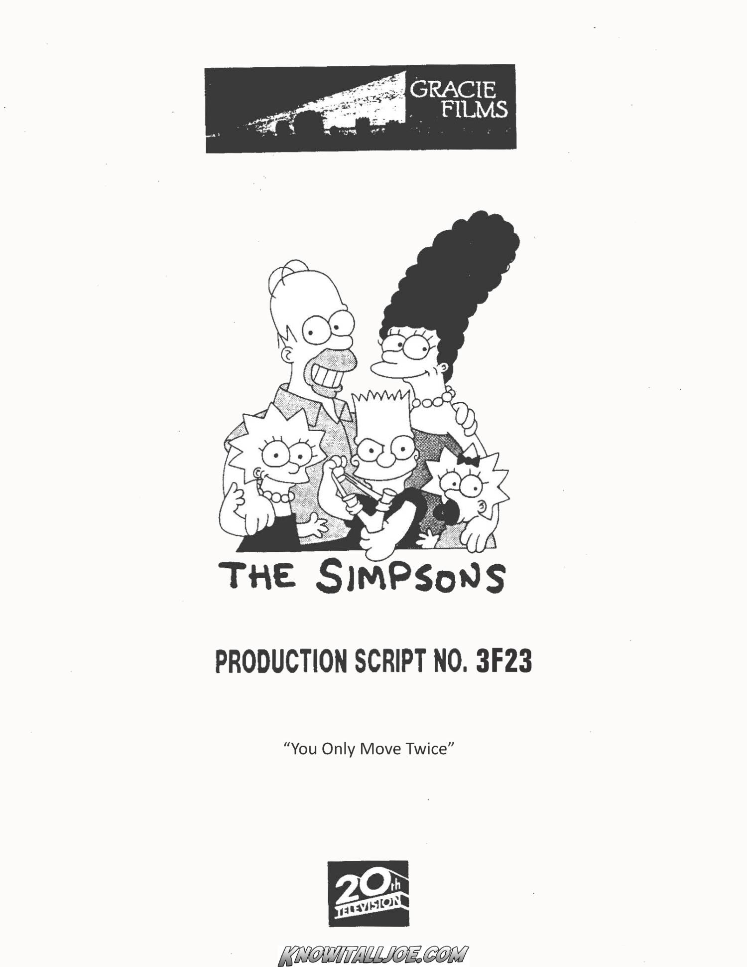 The Simpsons You Only Move Twice Script 1 Pdf Docdroid