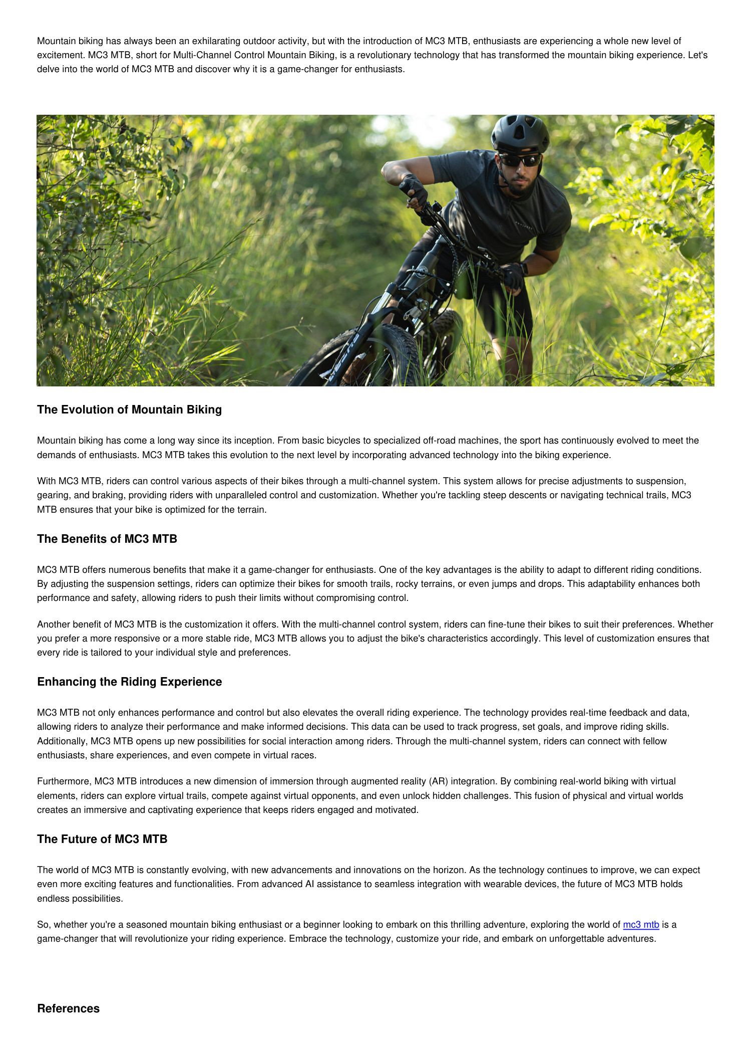 Exploring the World of MC3 MTB: A Game-Changer for Enthusiasts.pdf |  DocDroid