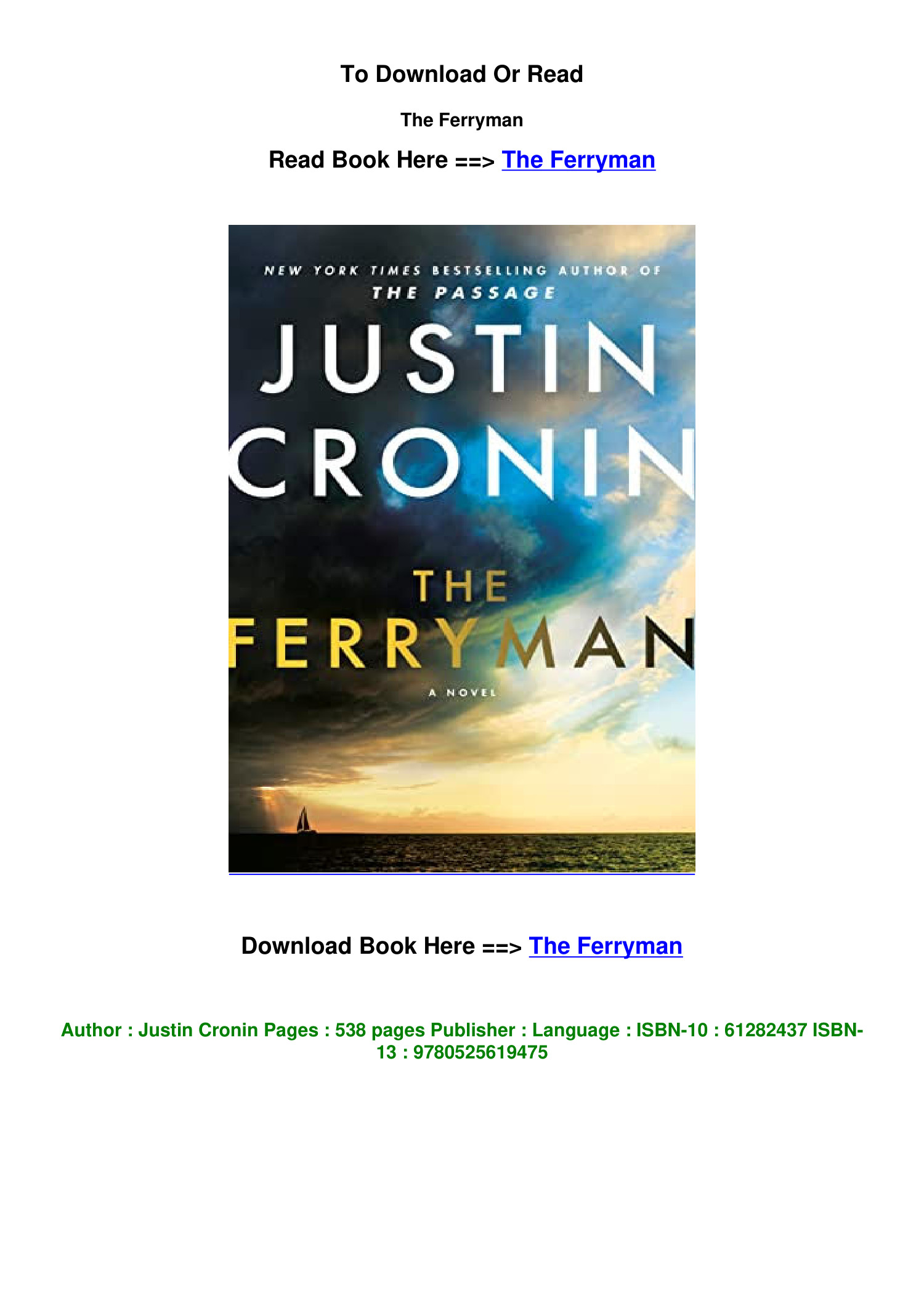 PDF Download The Ferryman By Justin Cronin.pdf | DocDroid