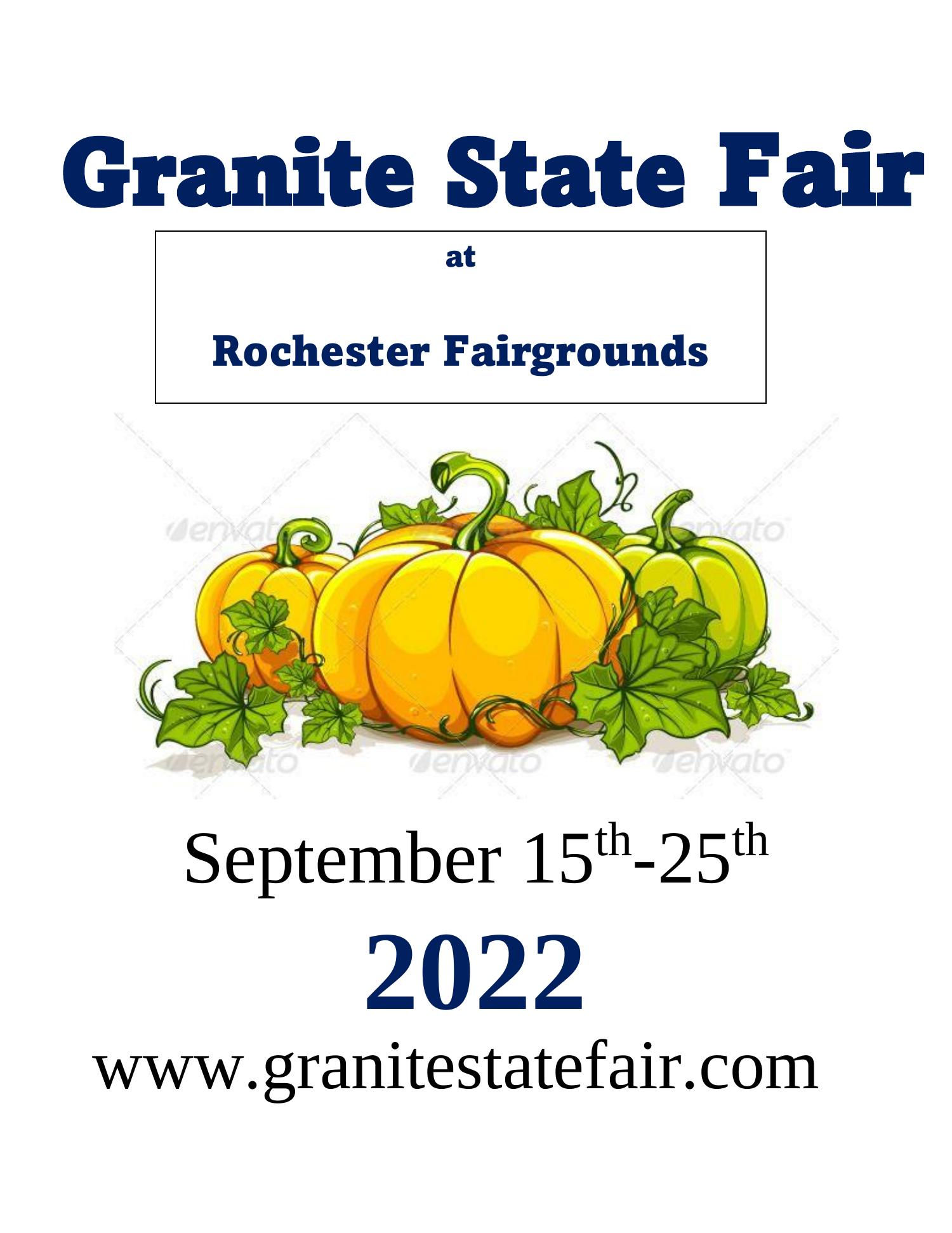 2022 Granite State Fair Handbook.pdf DocDroid