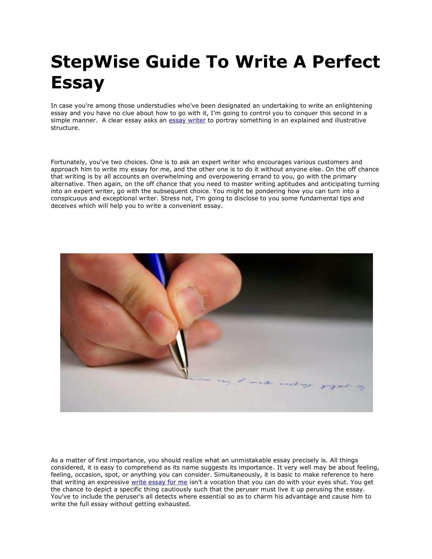 how to write good essay pdf