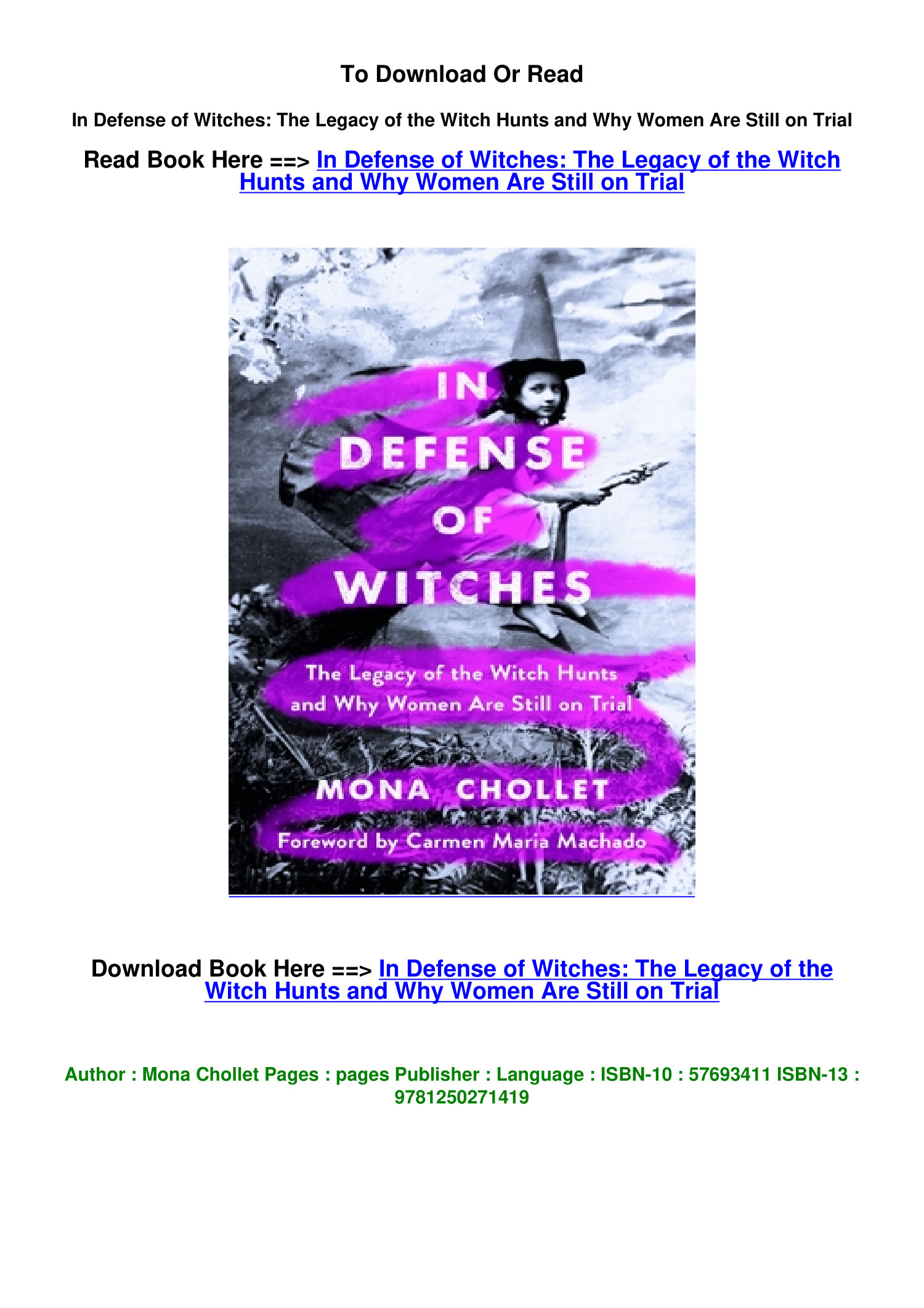 epub-download-in-defense-of-witches-the-legacy-of-the-witch-hunts-and