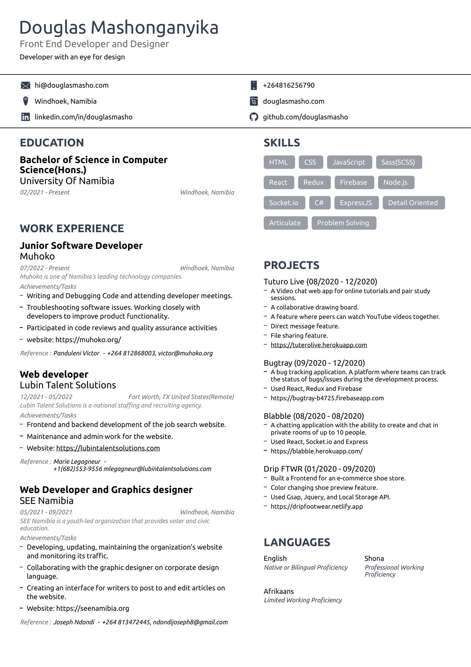 Douglas's Resume (4).pdf | DocDroid