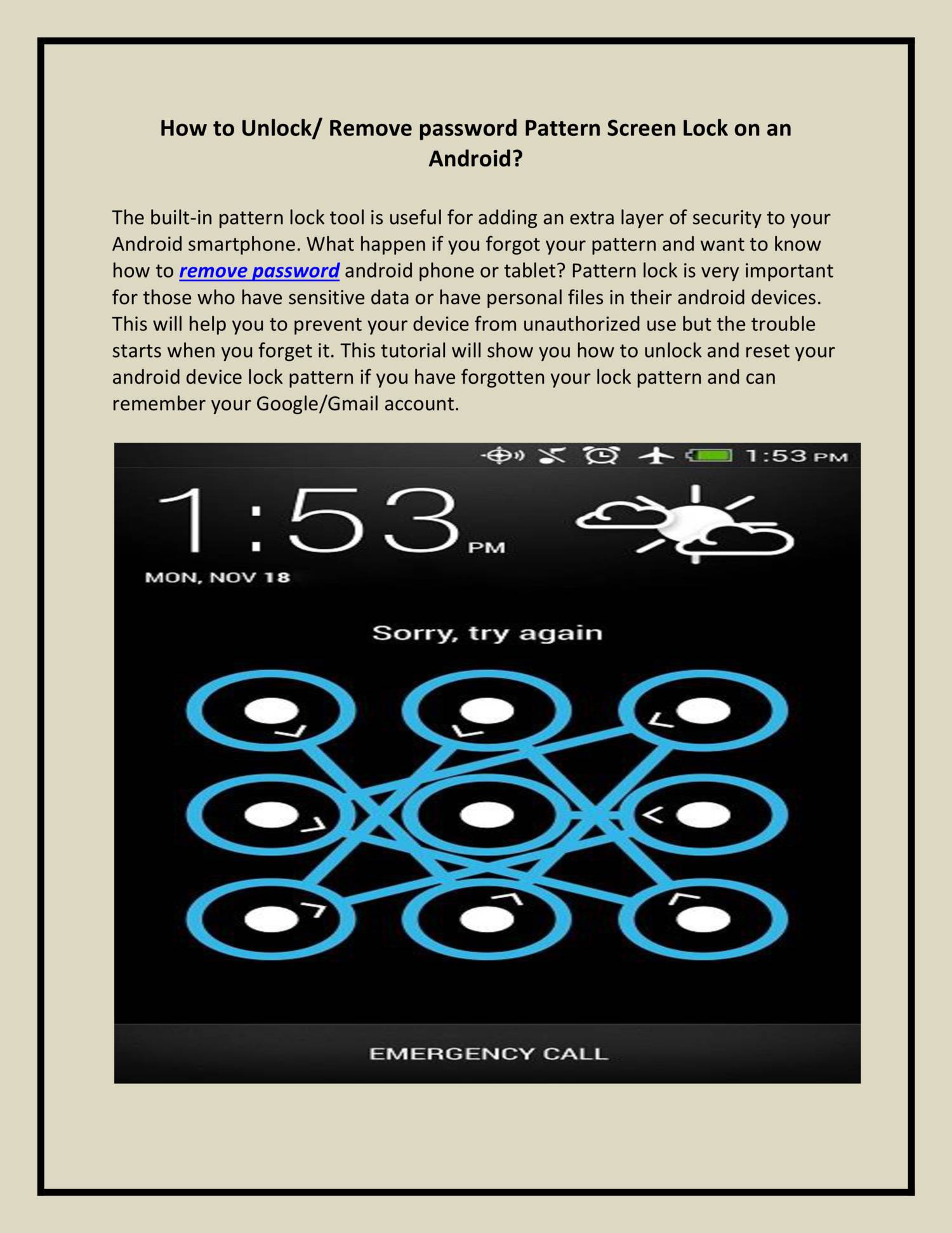 how-to-unlock-remove-password-pattern-screen-lock-on-an-android-pdf