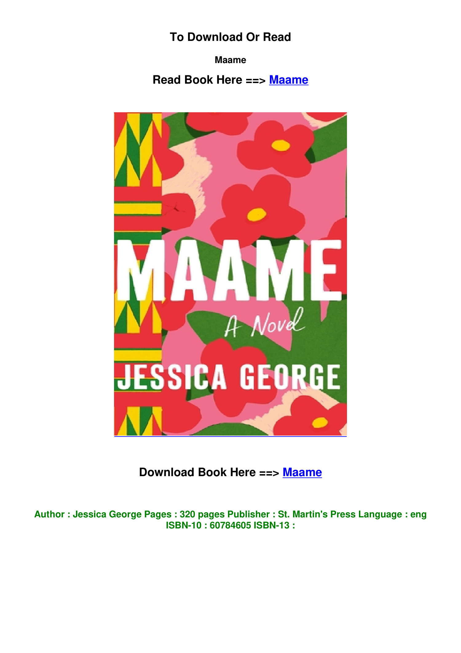 EPUB DOWNLOAD Maame By Jessica George.pdf | DocDroid