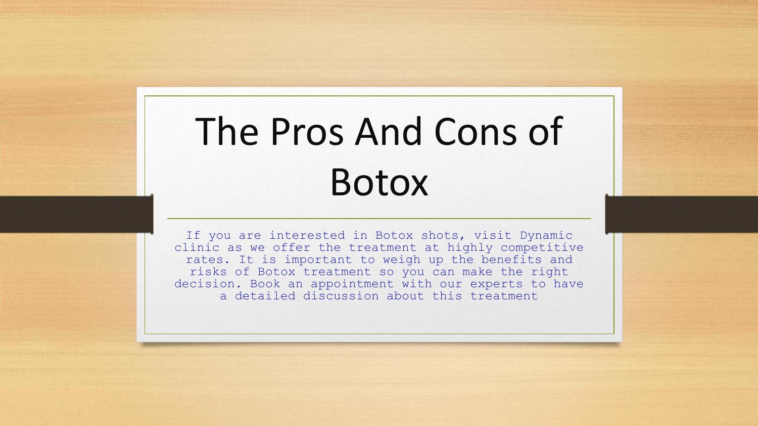 The Pros And Cons Of Botoxpptx Docdroid 