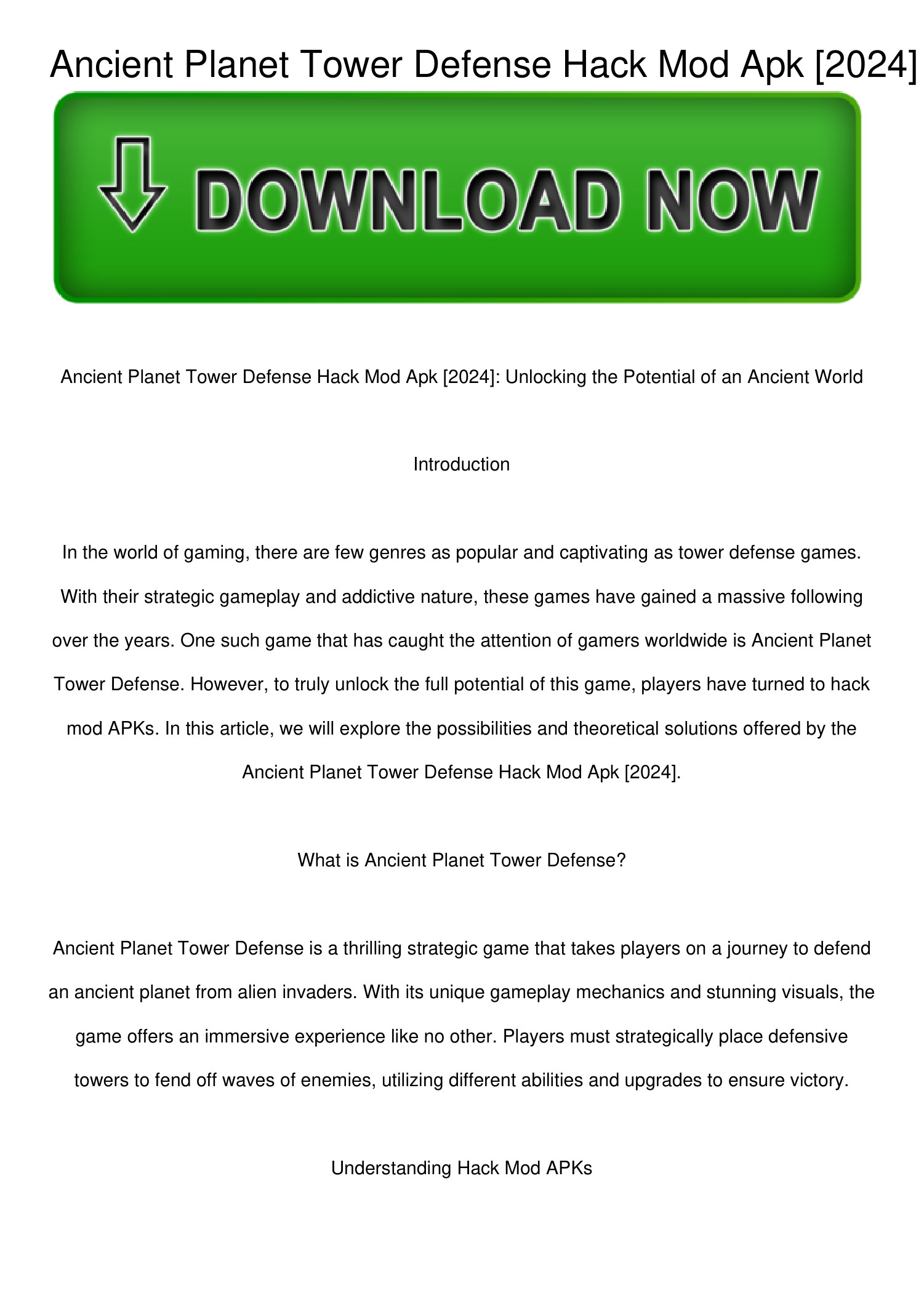 Ancient-Planet-Tower-Defense-Hack-Mod-Apk-[2024].pdf | DocDroid