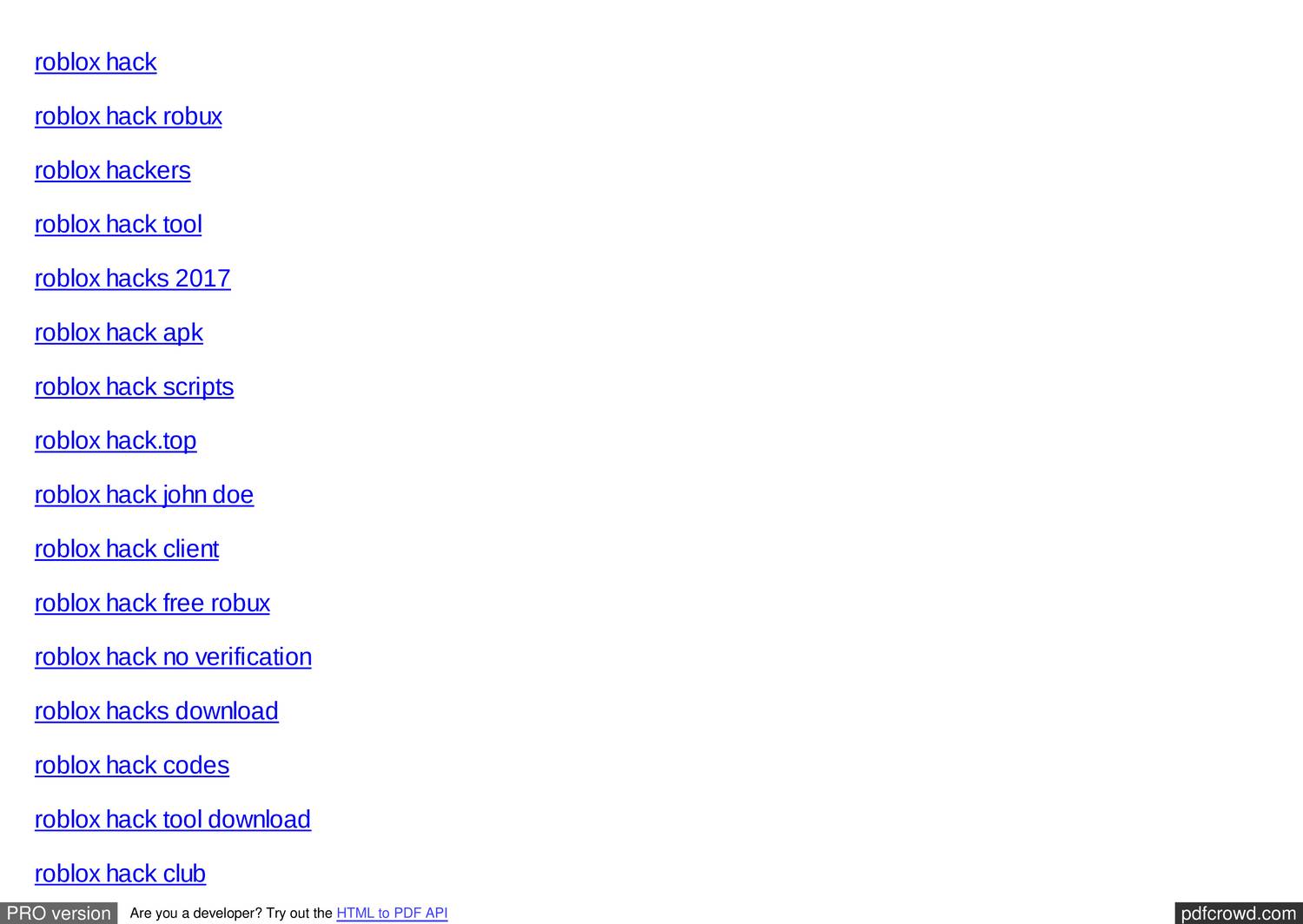 Roblox Hack List Of Websitespdf Docdroid - roblox hackers roblox hackers
