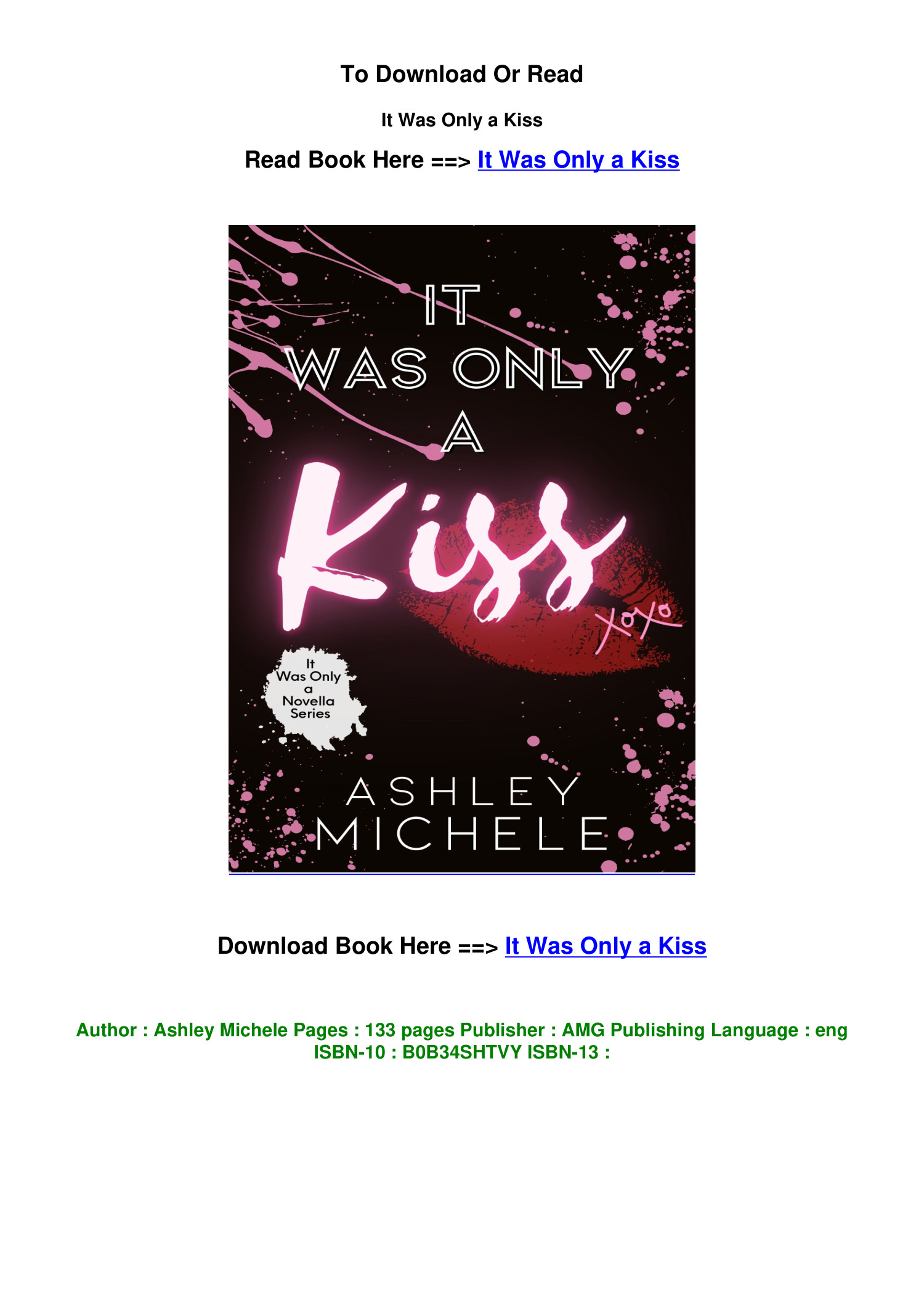 EPUB Download It Was Only a Kiss By Ashley Michele.pdf DocDroid