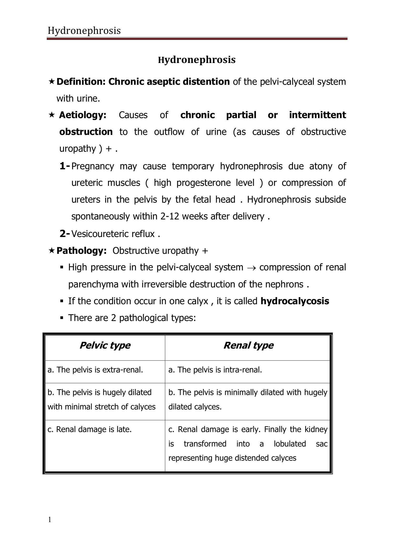 hydronephrosis case study scribd