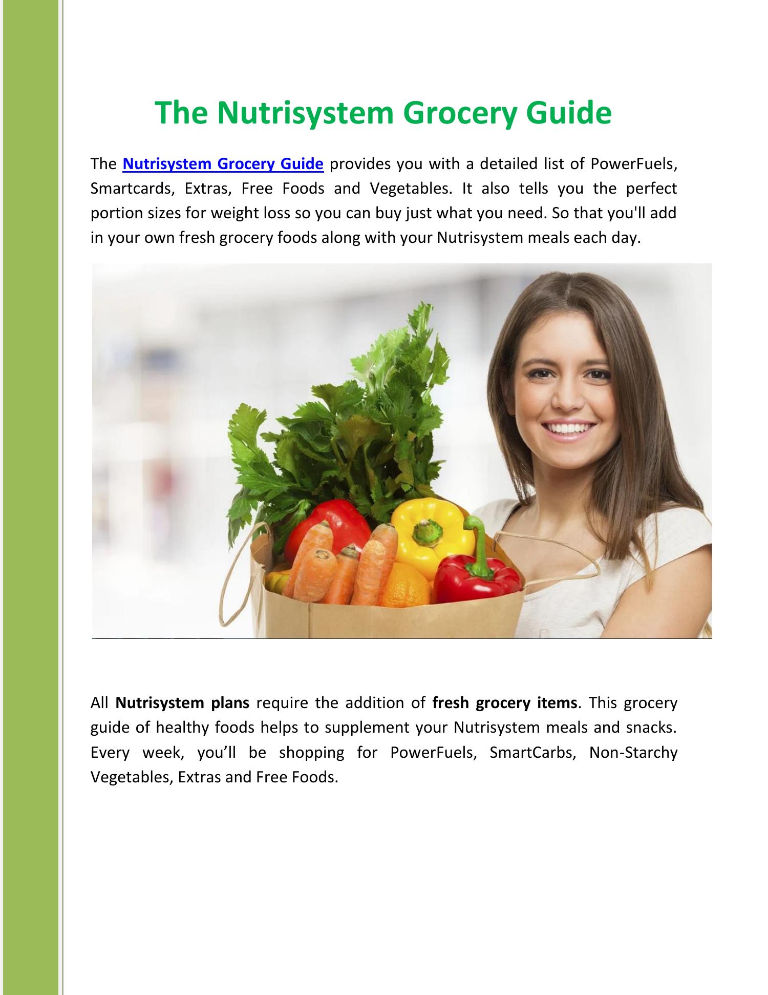 The Nutrisystem Grocery Guide.pdf | DocDroid