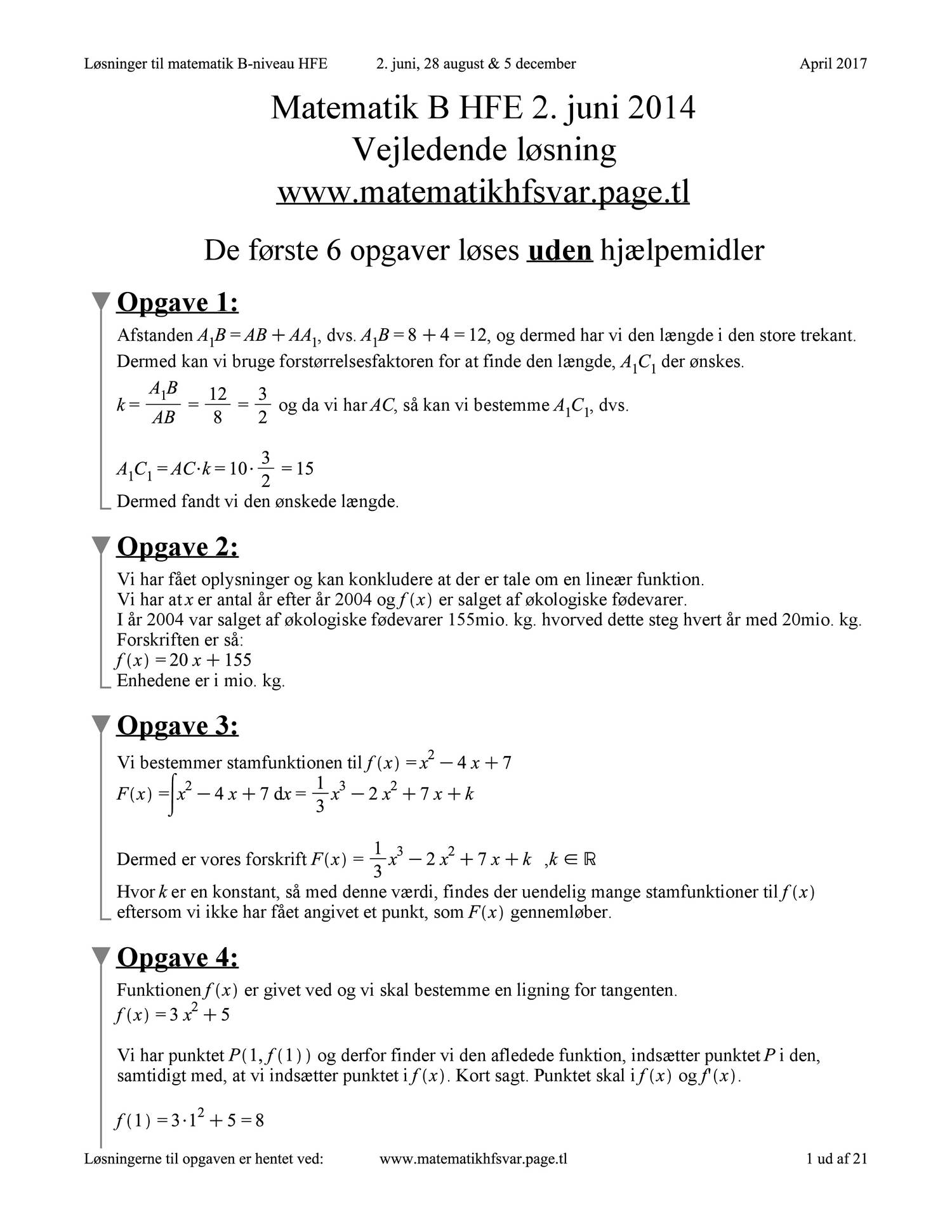 Matematik B Hf Samlet 2014.pdf | DocDroid