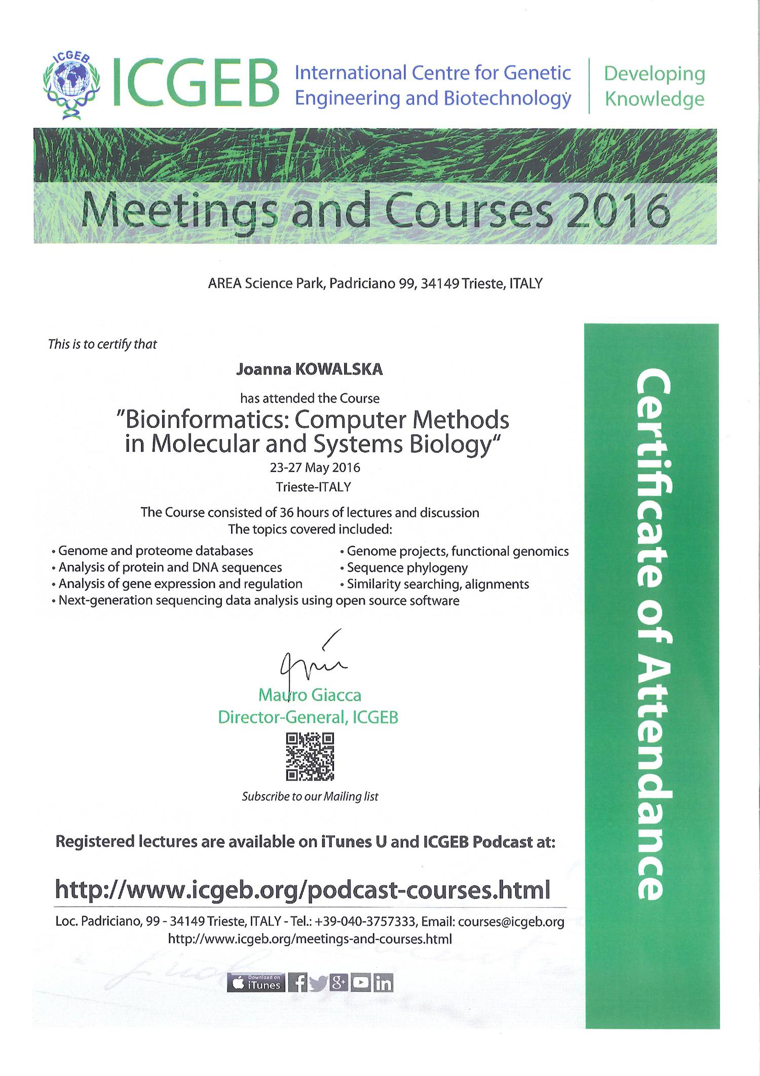 Coursera Toronto Bioinformatics 1