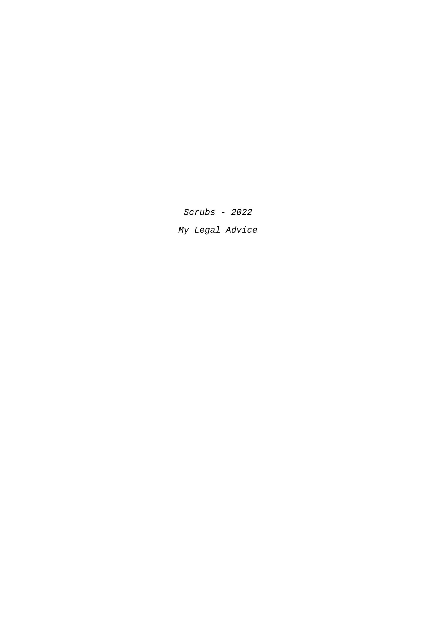 Scrubs Spec Script.pdf | DocDroid