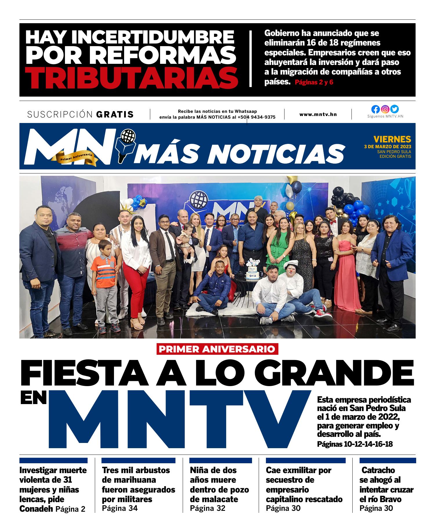 Mas Noticias Edicion Viernes De Marzo De Pdf Docdroid