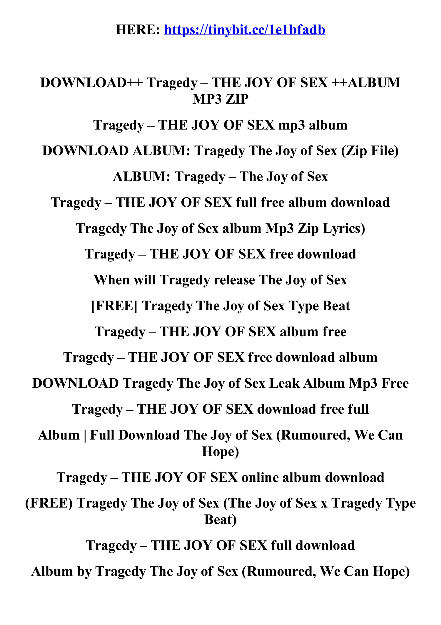 download_tragedy_the_joy_of_sex_album_mp3_zip.pdf | DocDroid