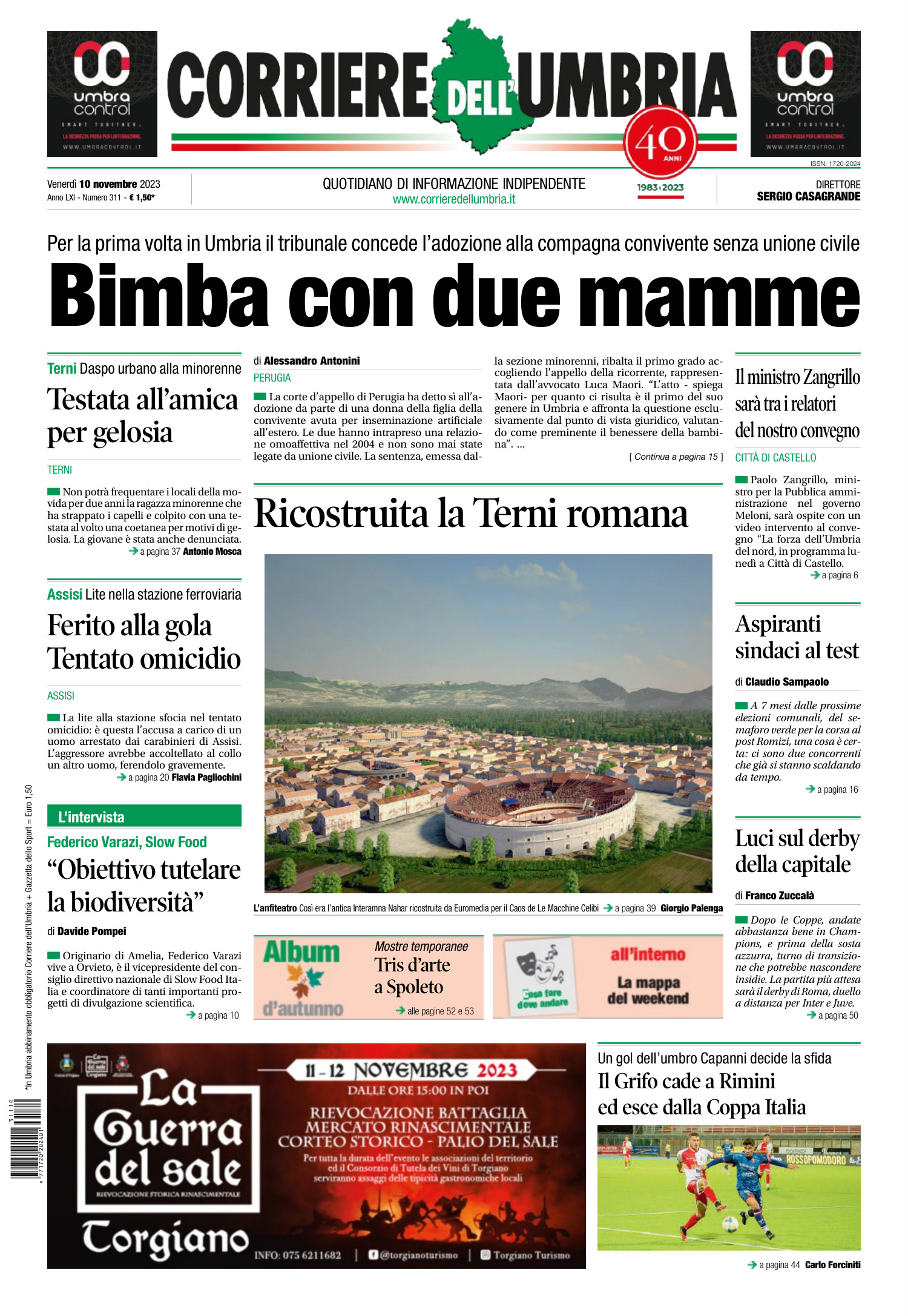 Rassegna Stampa Del 10 Novembre 2023 Prime Pagine Dei Giornali In Pdf