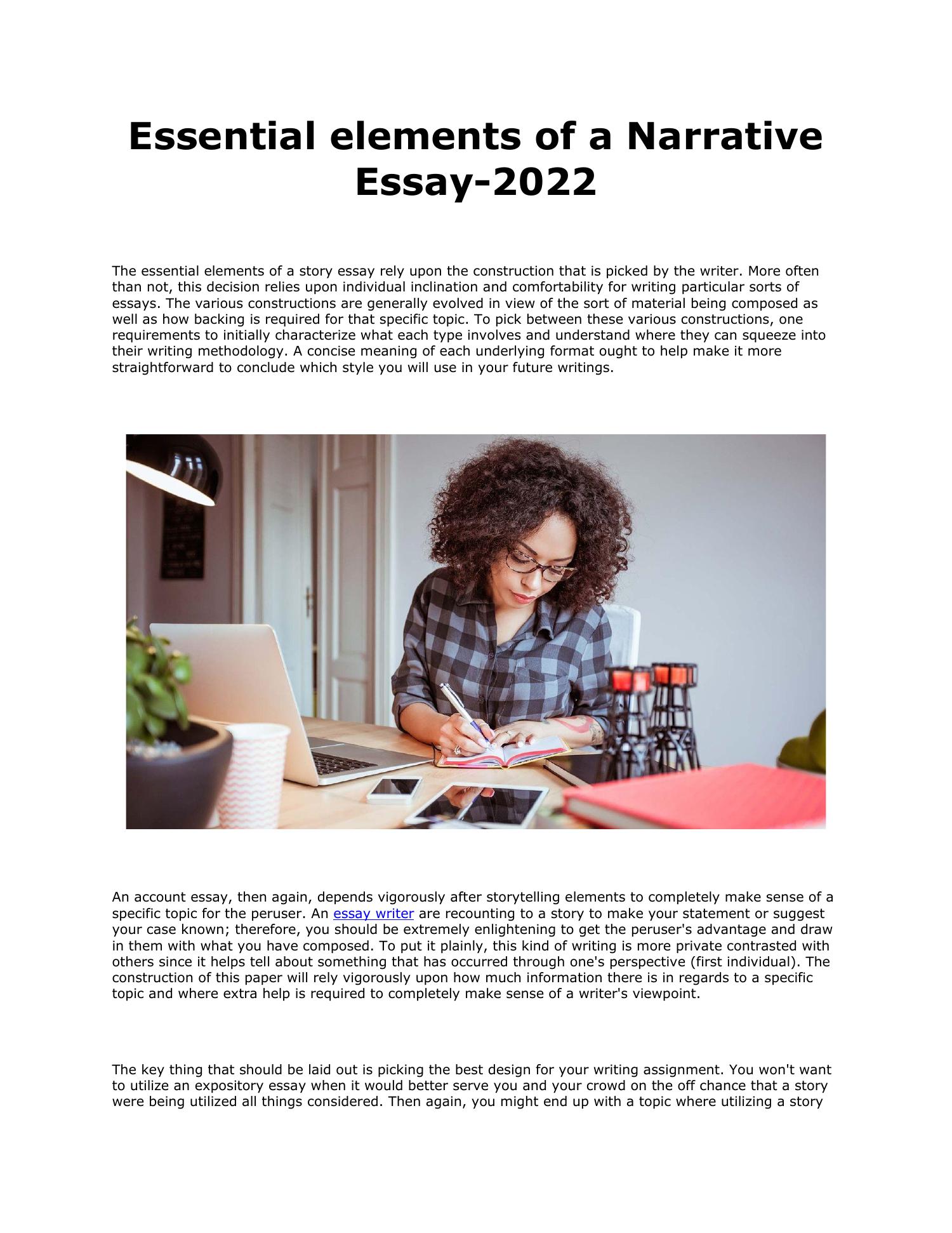 elements of essay pdf