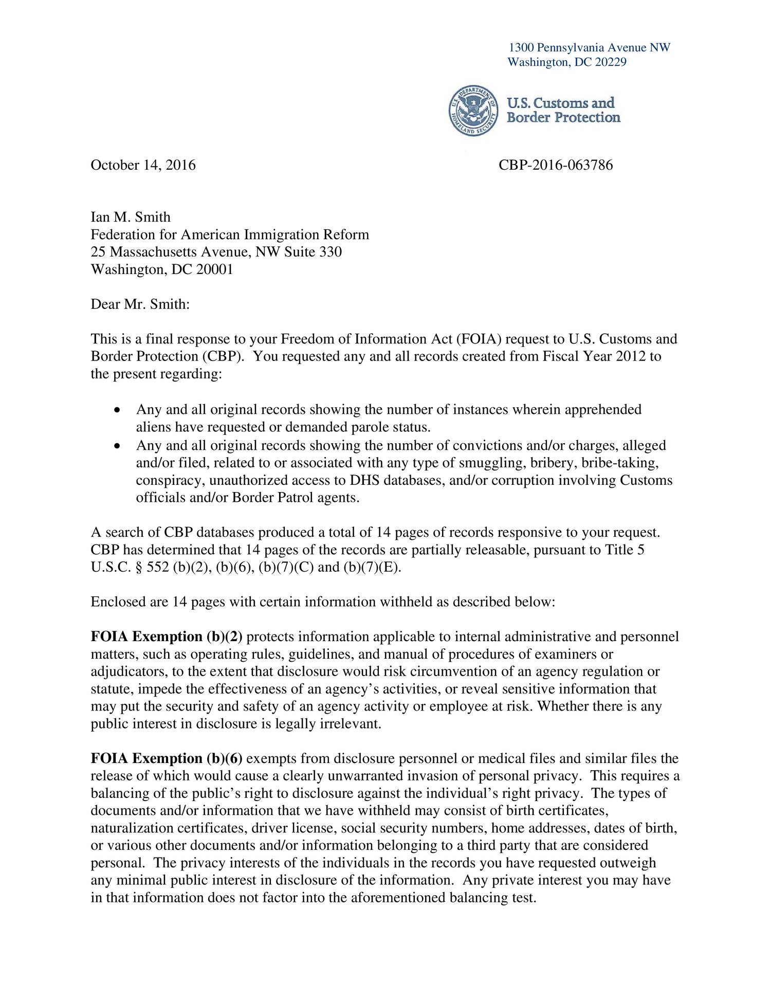 CBP-2016-063786 Final Response Letter.pdf | DocDroid