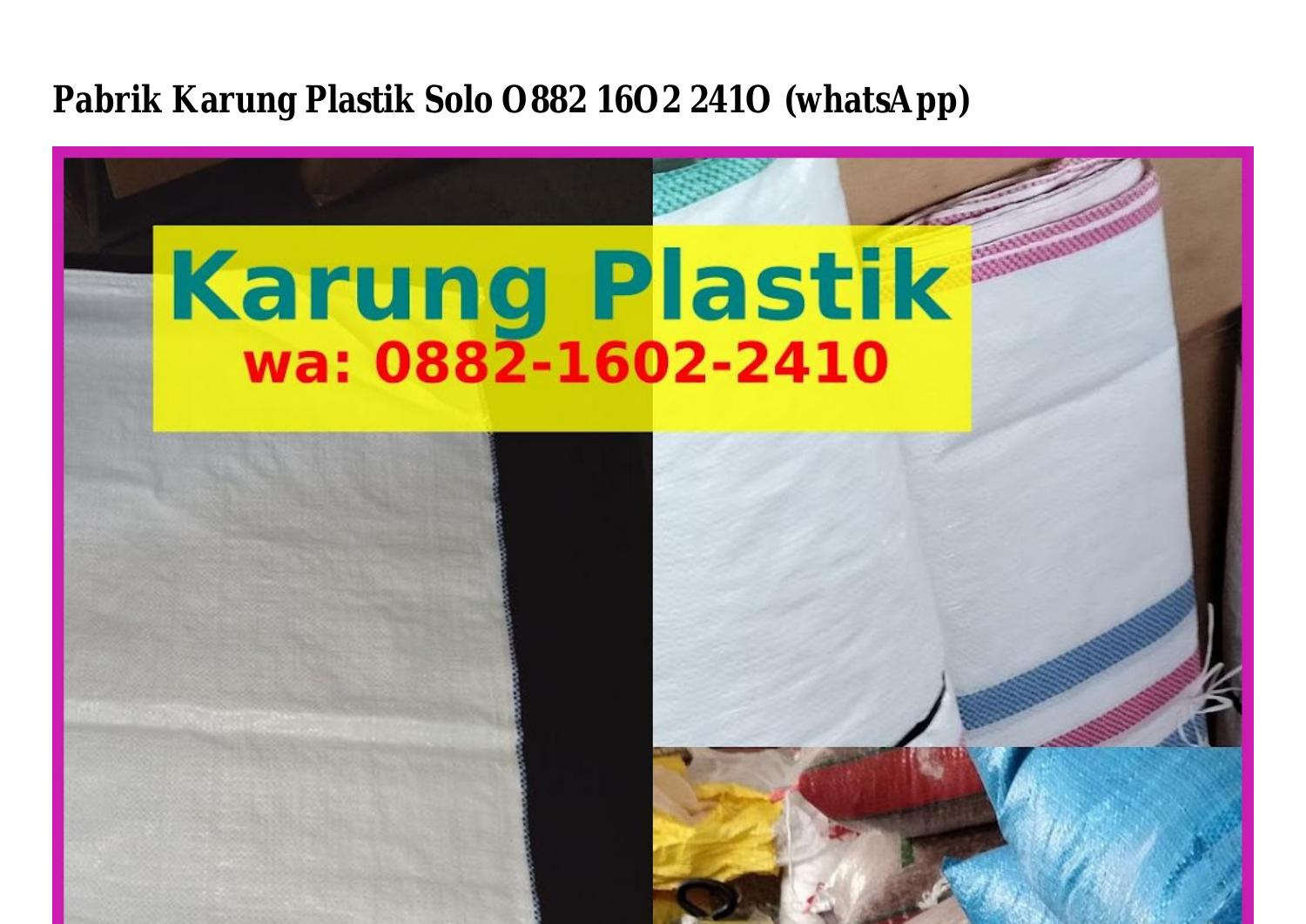 Pabrik Karung Plastik Solo.pdf | DocDroid