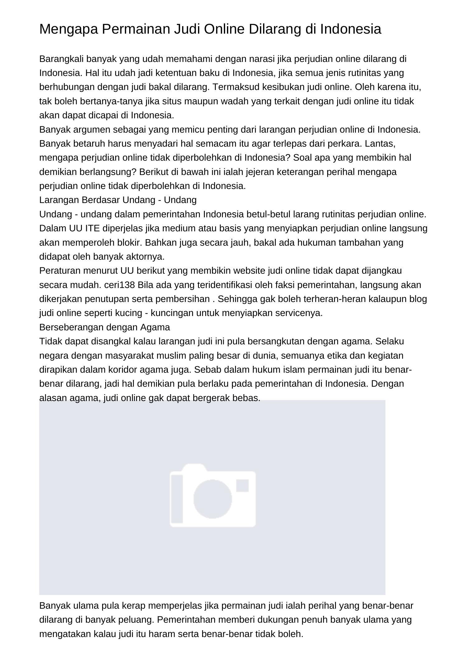 Mengapa Permainan Judi Online Dilarang Di Indonesiafslsq.pdf.pdf | DocDroid