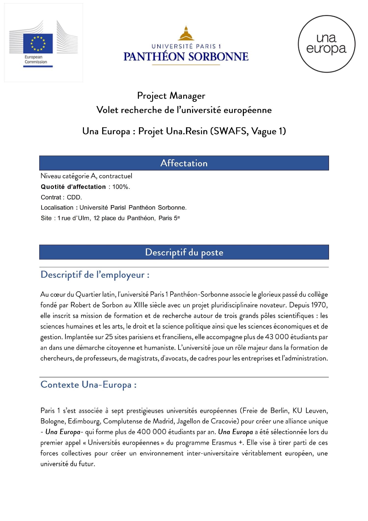 Fiche de poste Project Manager Una Resin.pdf  DocDroid