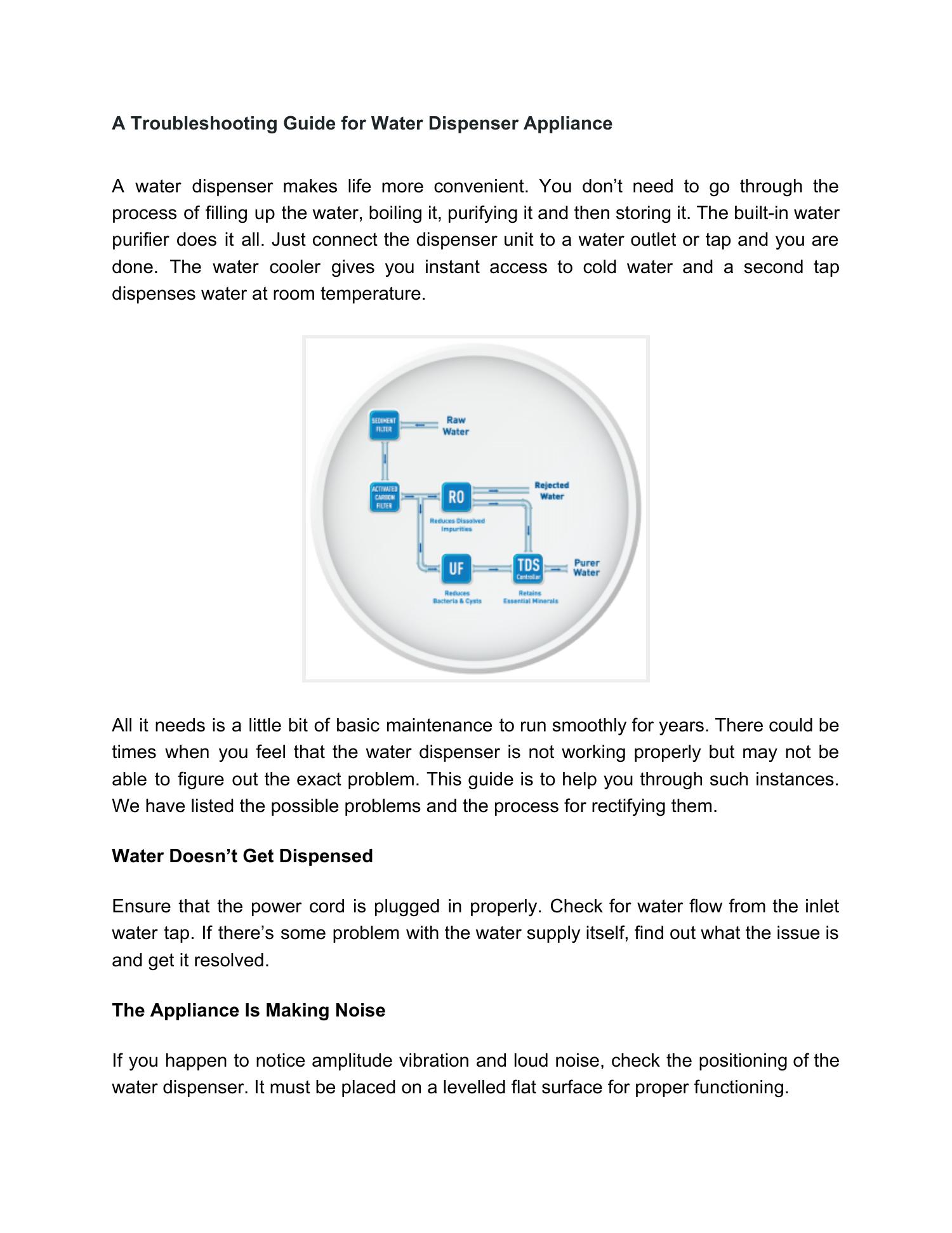 A Troubleshooting Guide for Water Dispenser Appliance.pdf DocDroid