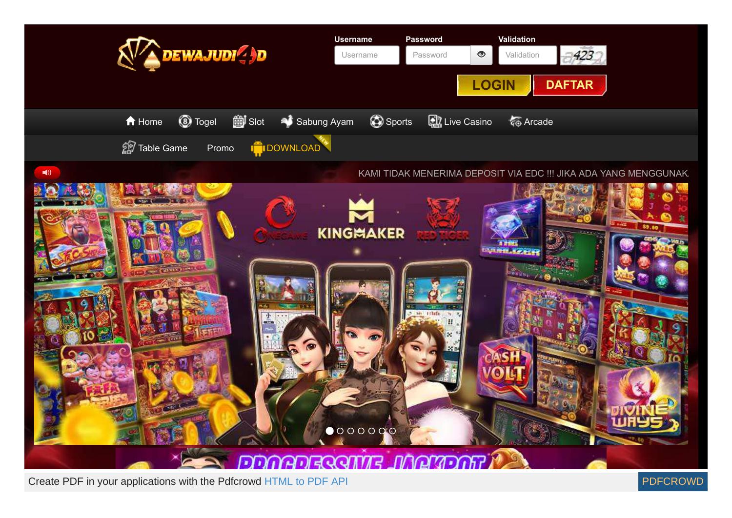 Dewajudi4d Agen Slot online Slot deposit pulsa terpercaya.pdf | DocDroid