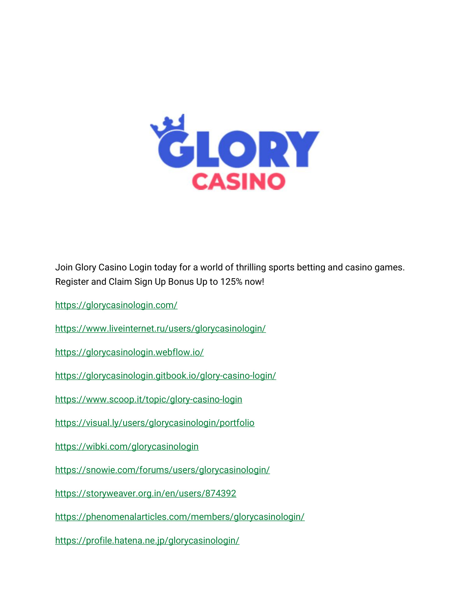 How You Can G'alaba Uchun Eng Yaxshi Tanlov: Glory Casinoi Bilan Yutuqni Oling! Almost Instantly