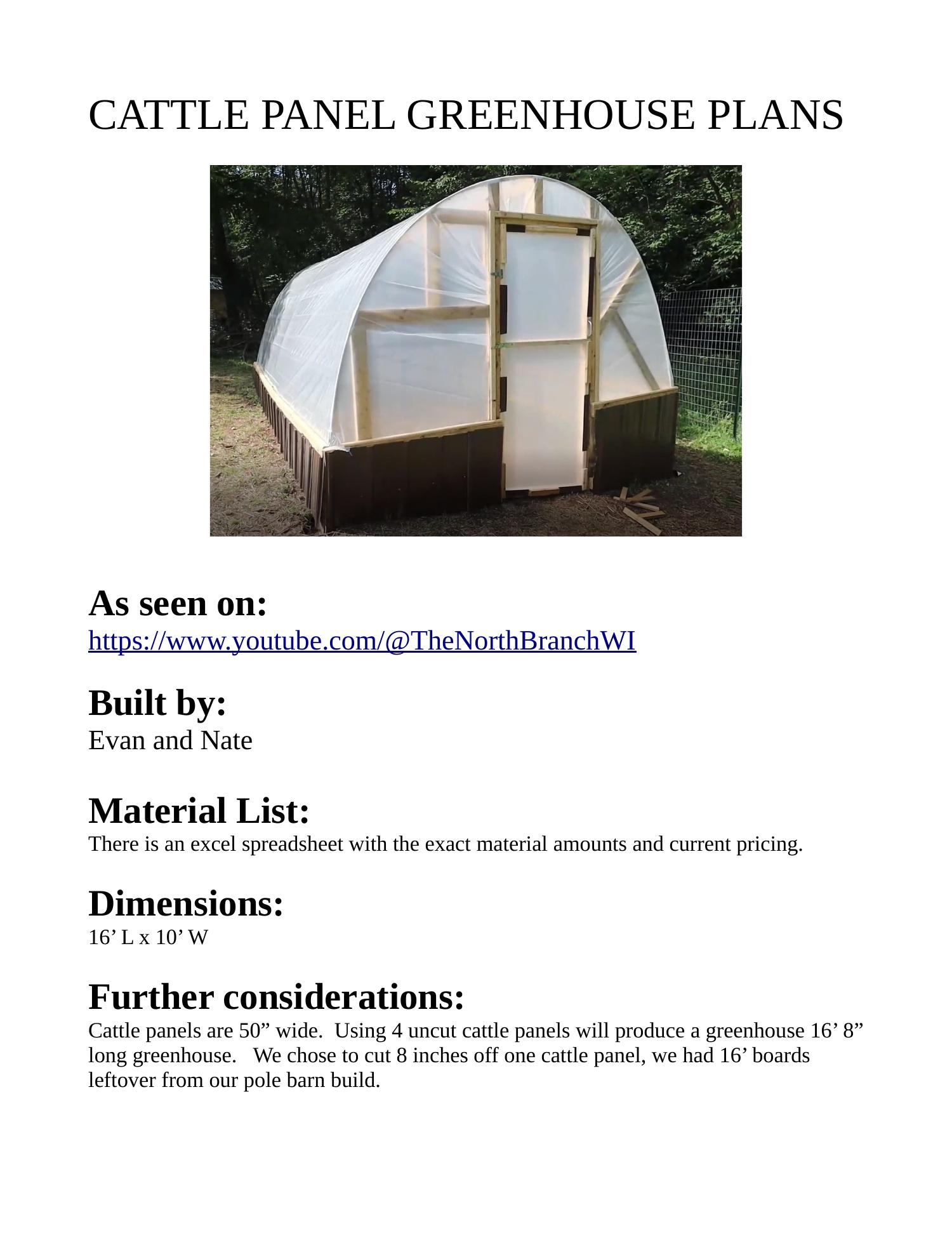 THE NORTH BRANCH CATTLE PANEL GREENHOUSE PLANS.pdf | DocDroid