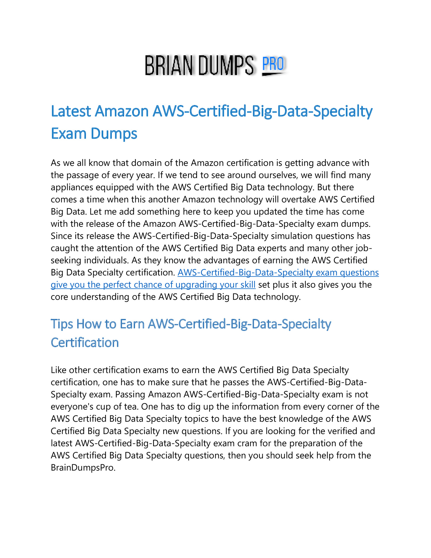 AWS-Certified-Data-Analytics-Specialty Prüfungen