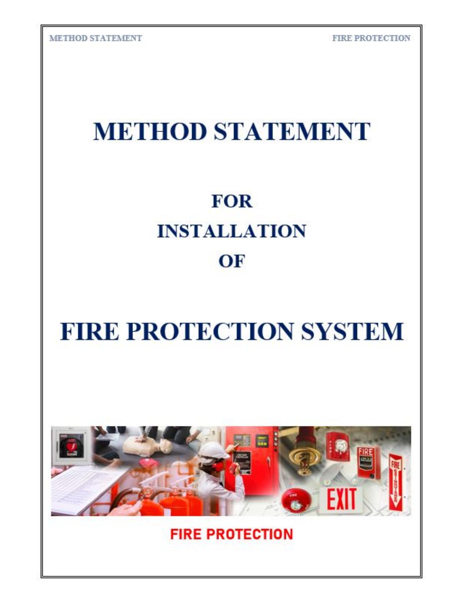 Method Statement Installation Of Fire Protection Systempdf Docdroid 2183