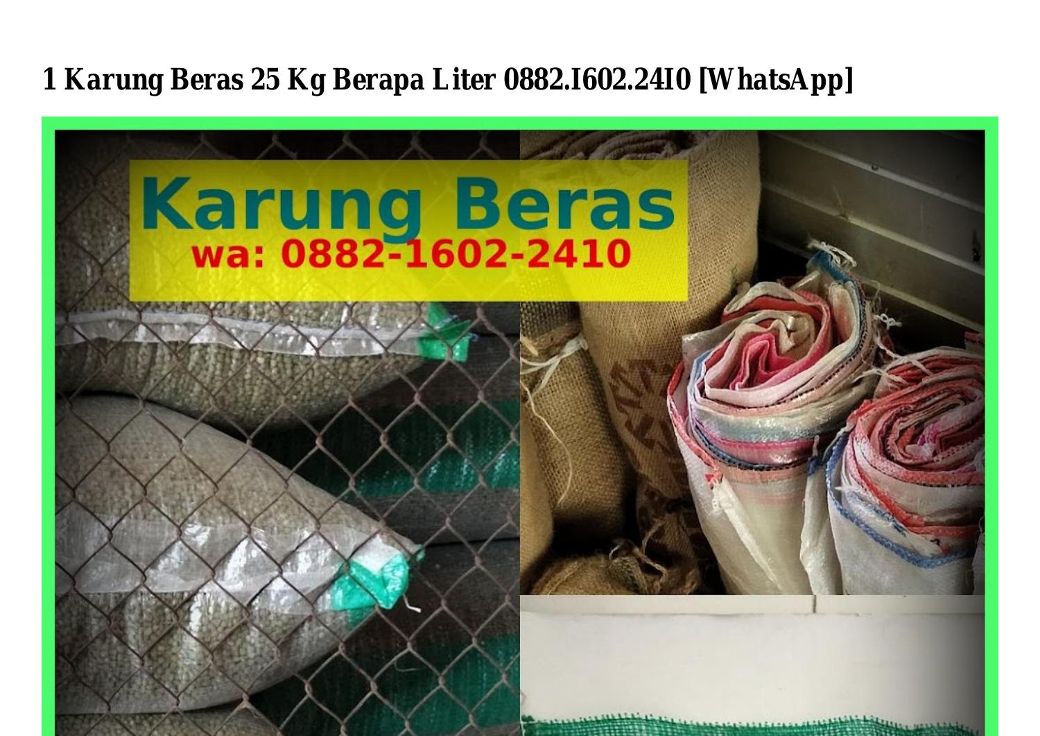 1 Karung Beras 25 Kg Berapa Liter pdf DocDroid