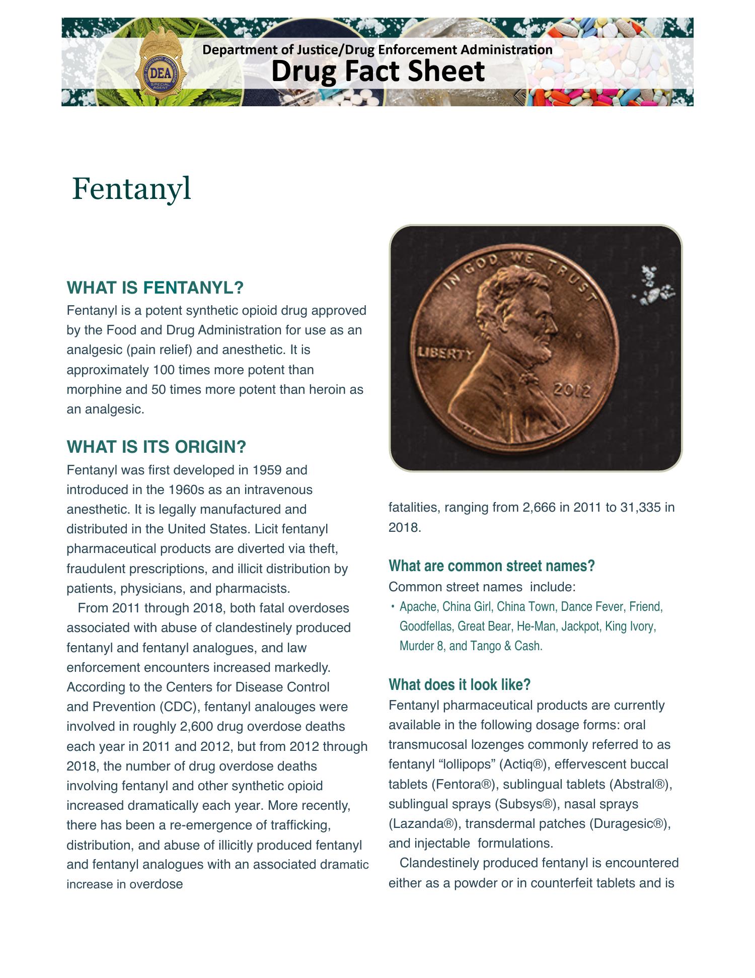 Fentanyl Drug Fact Sheet-DEA-2020.pdf | DocDroid