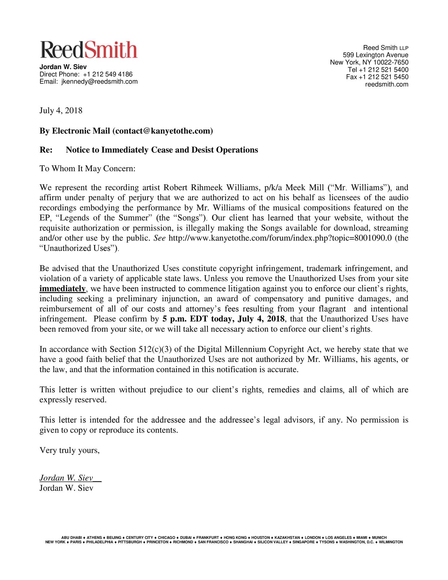 Cease Desist Letter pdf DocDroid