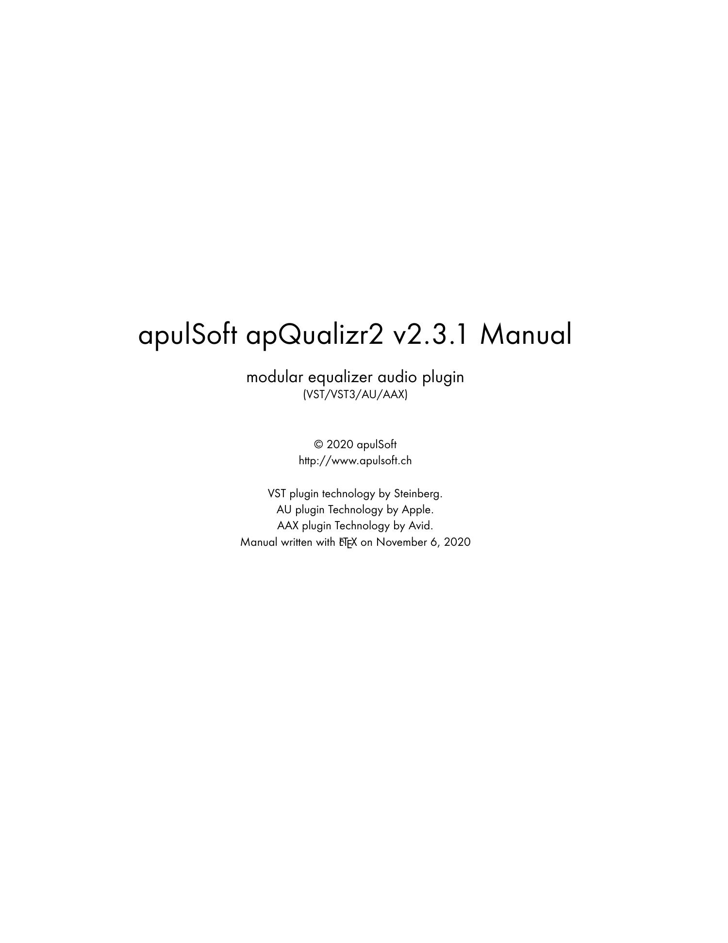 apulSoft_apQualizr2_v2.3.1_Manual.pdf | DocDroid