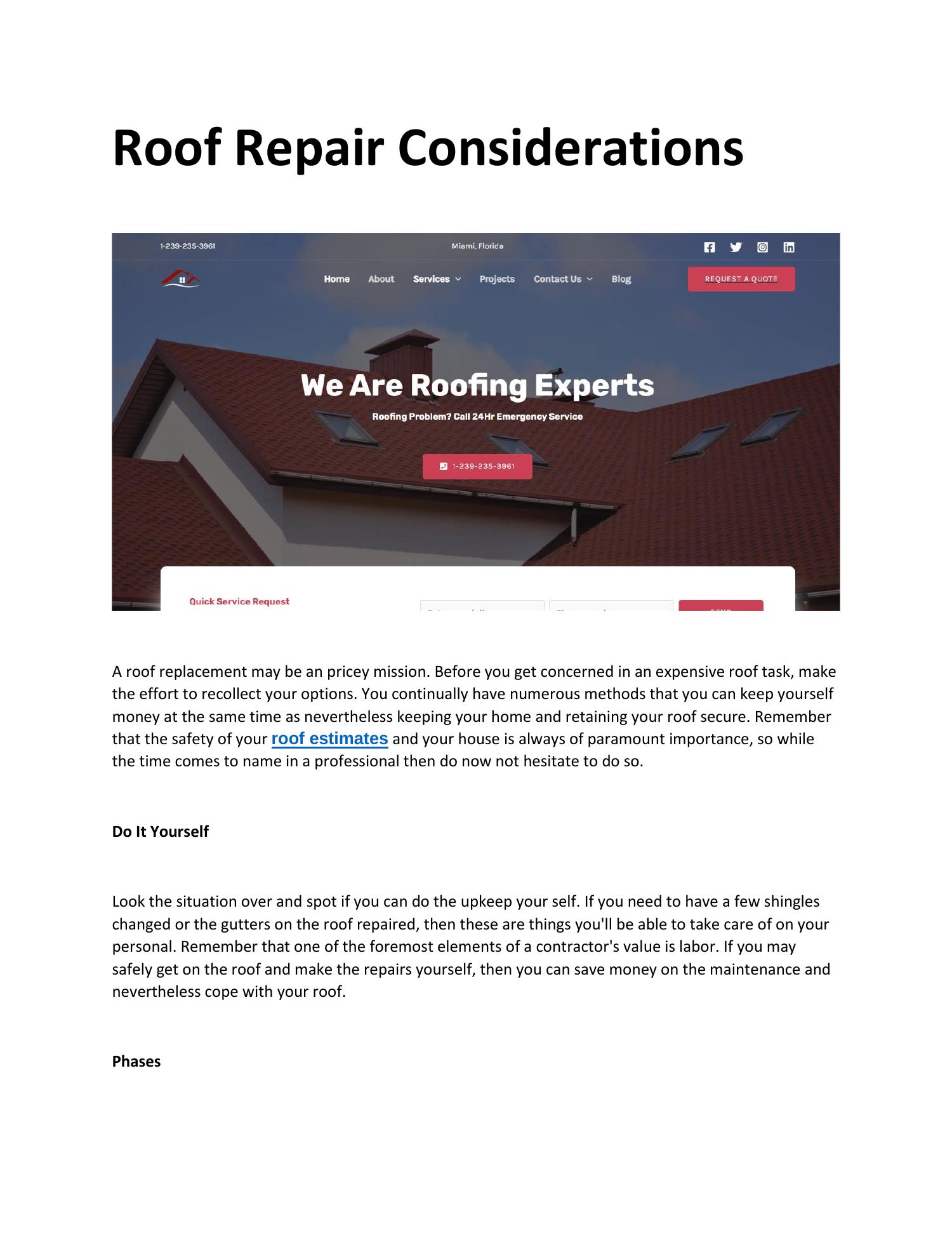 Roof Estimates.pdf | DocDroid