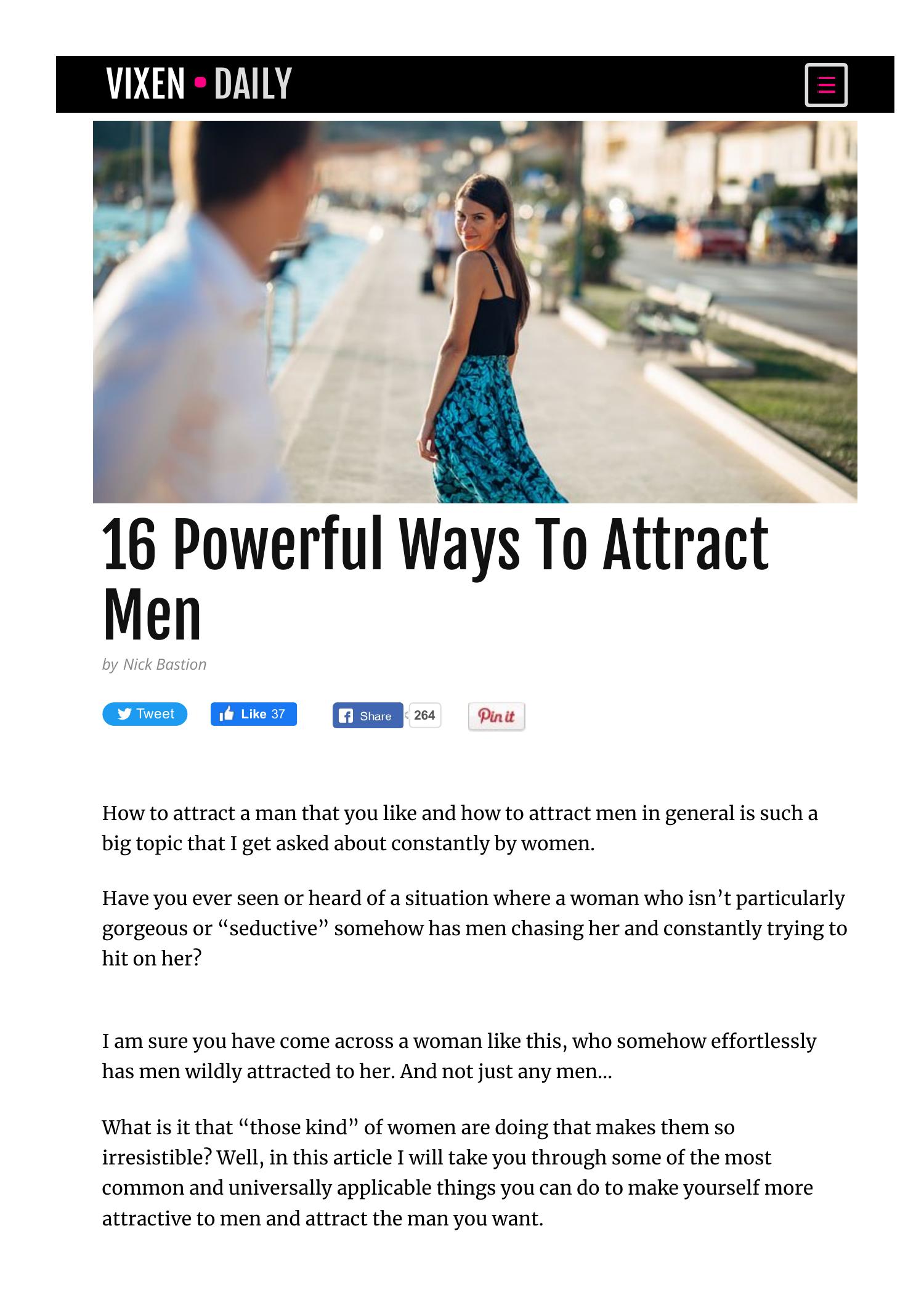 16 Powerful Ways To Attract Menpdf Docdroid 0365