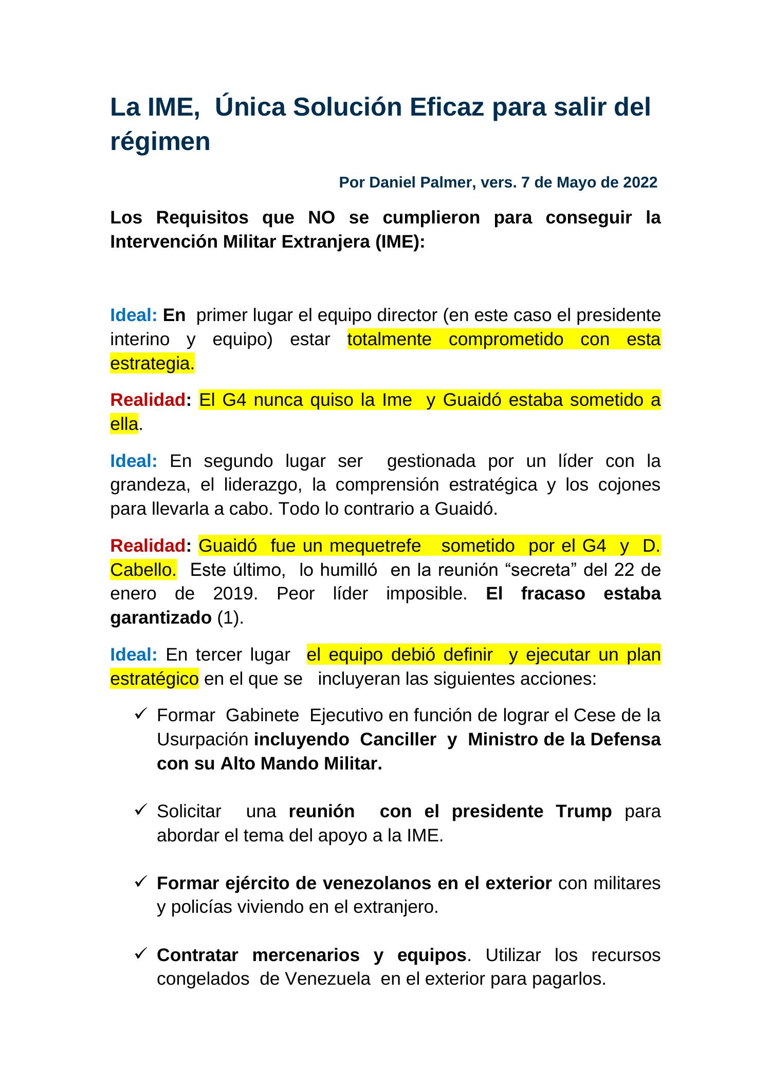 La Ime única Solución Eficaz Para Salir Del Régimen Docx Docdroid