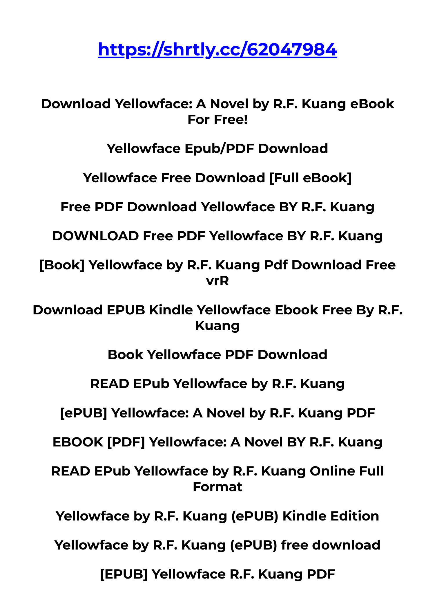 Yellowface - R.F. Kuang, PDF, Novelas