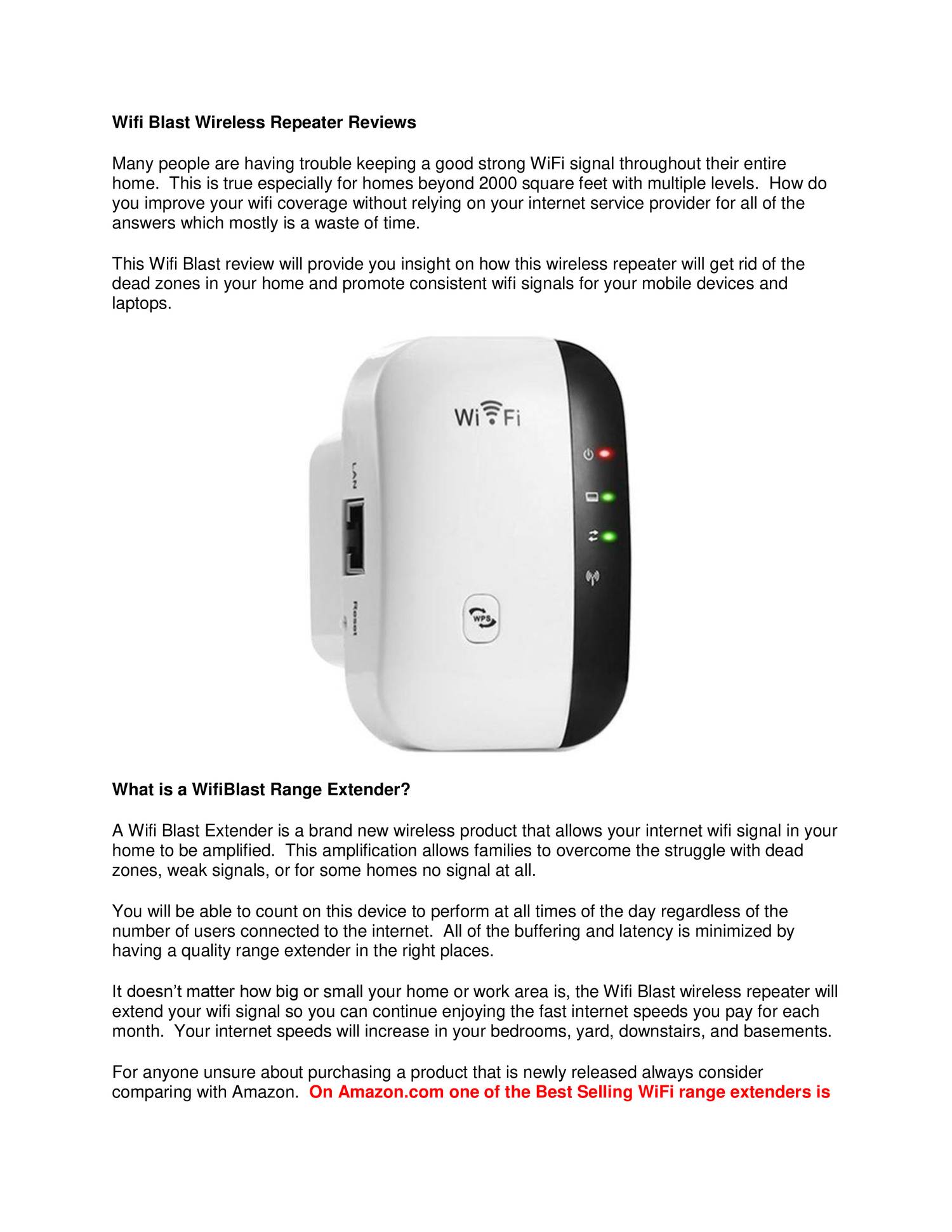 Wifi Blast Wireless Repeater Reviews.docx | DocDroid