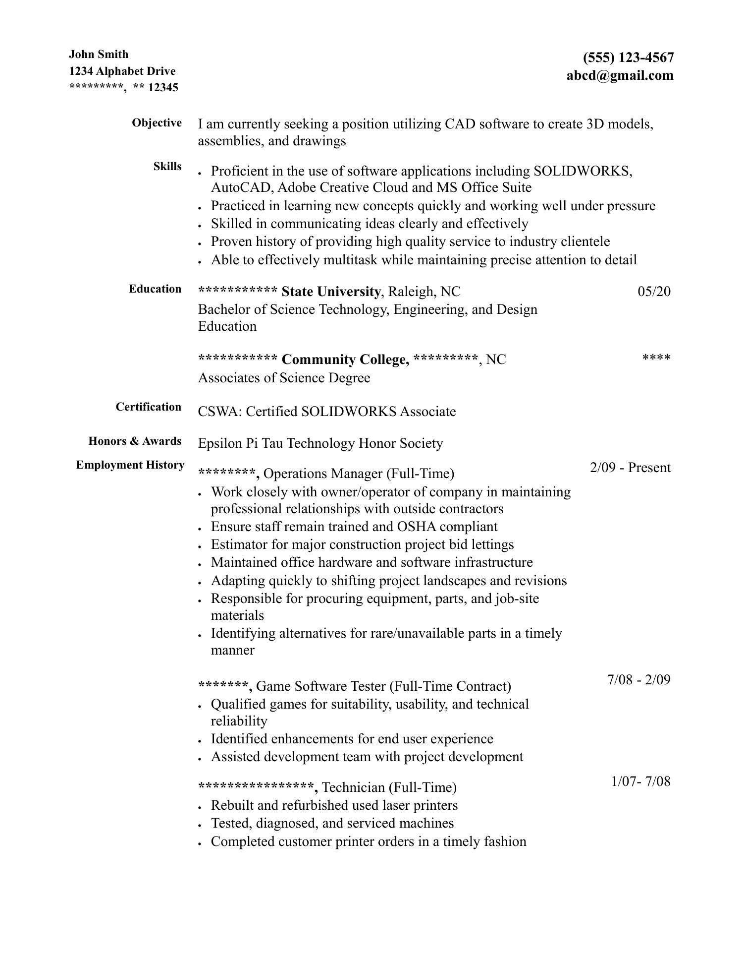 Resume - John Doe 7.19.2020.pdf | DocDroid