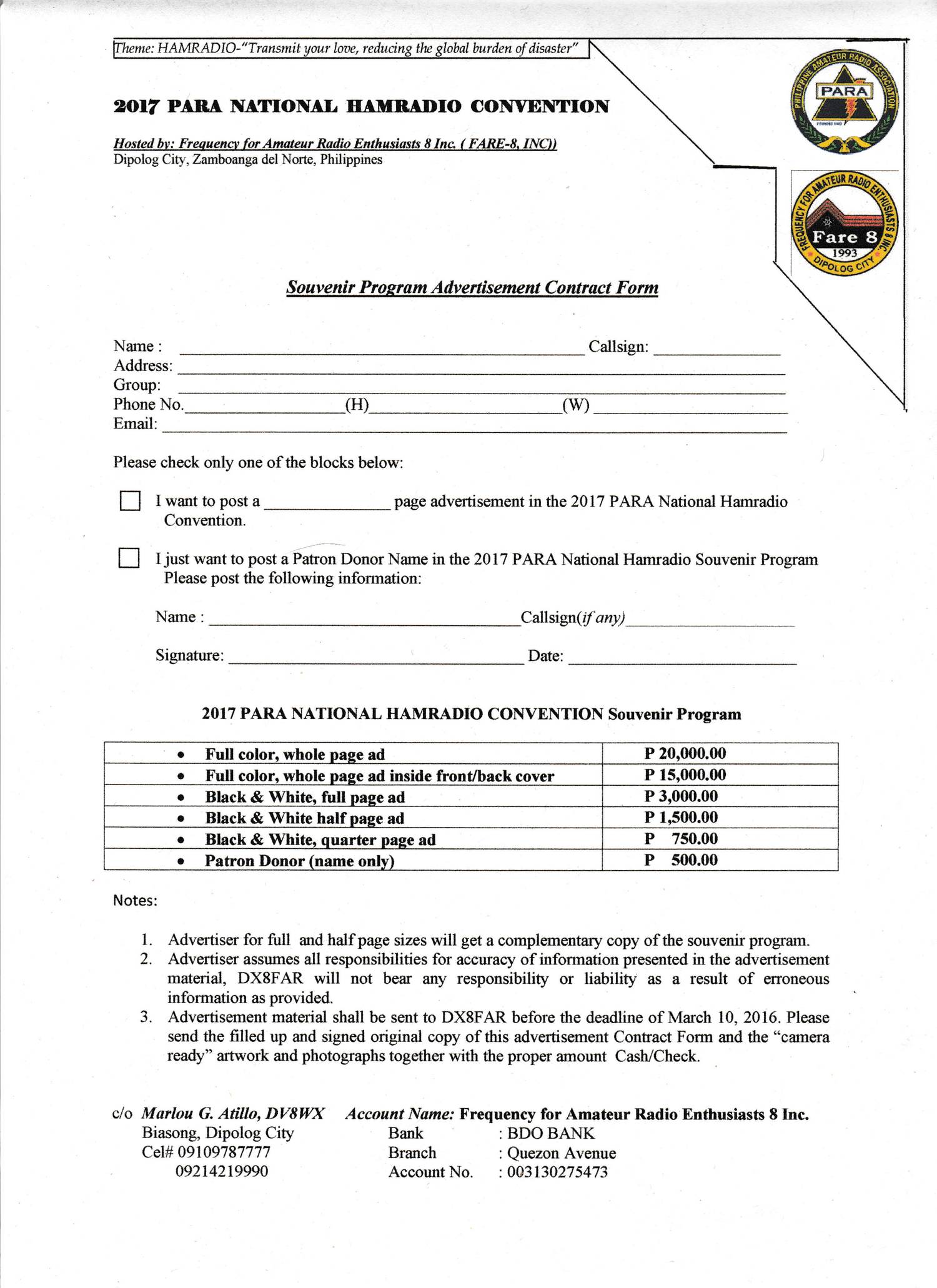 SOUVENIR PROGRAM ADVERTISEMENT CONTRACT FORM.pdf  DocDroid With radio advertising agreement template