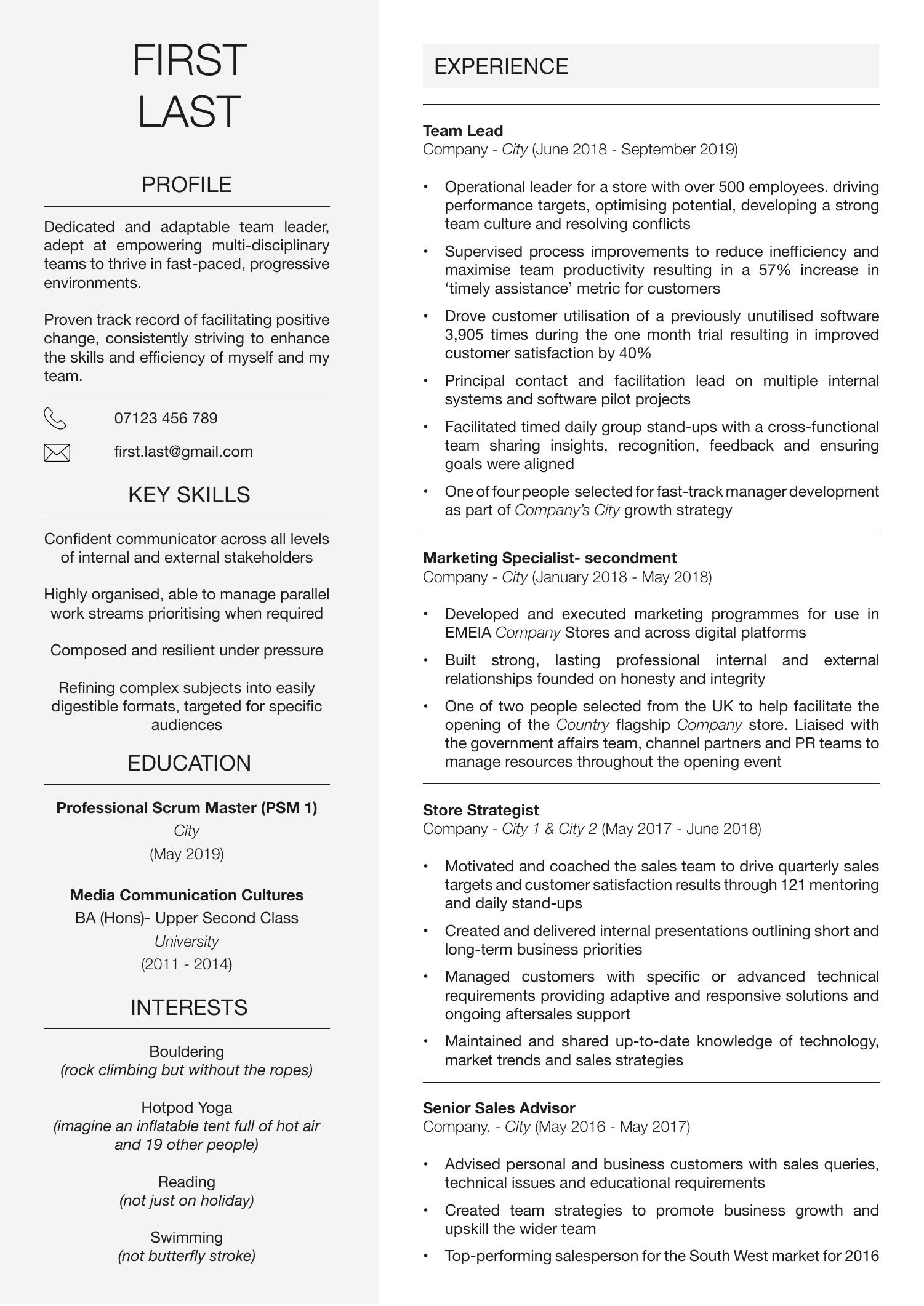 linkedin resume review reddit