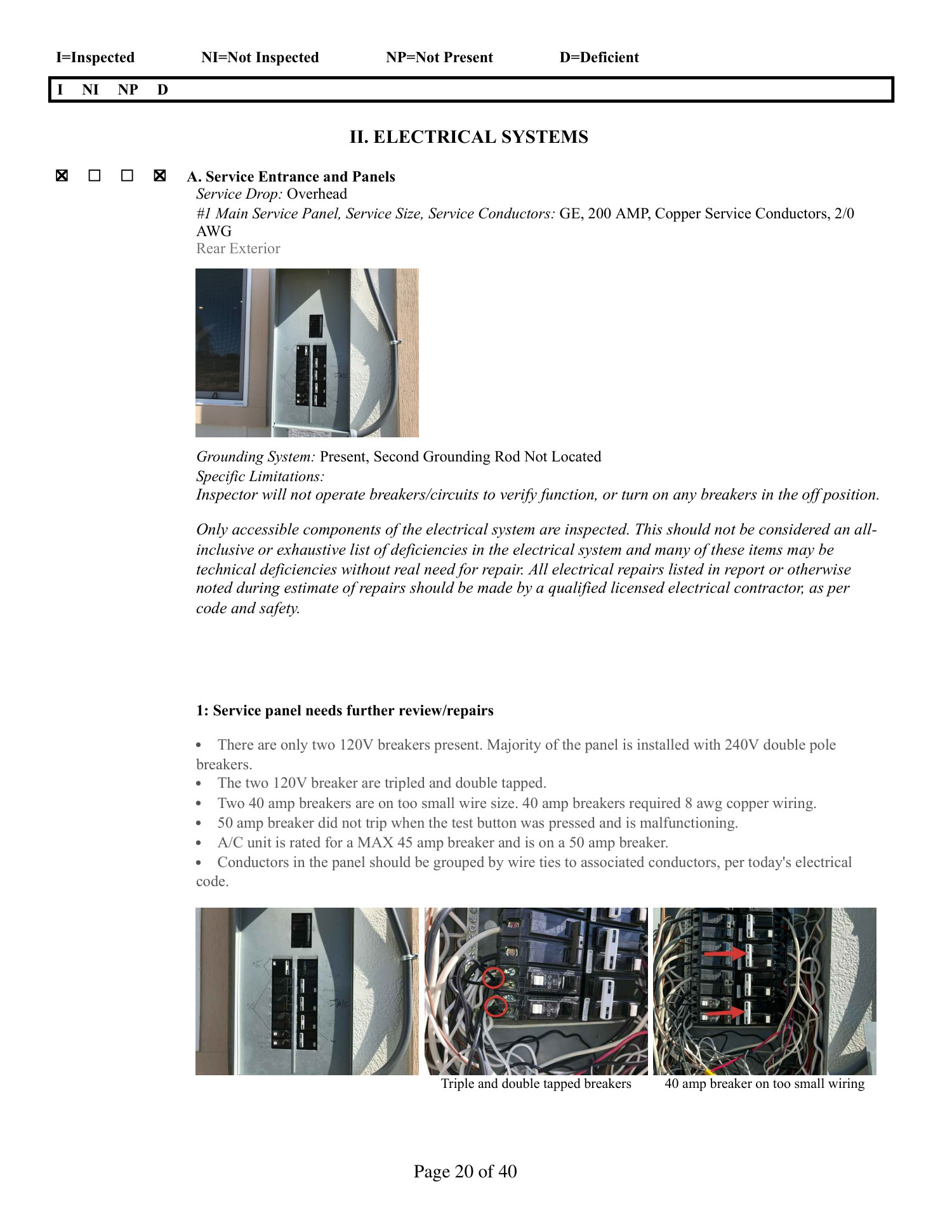 Electrical Inspection Report.pdf | DocDroid