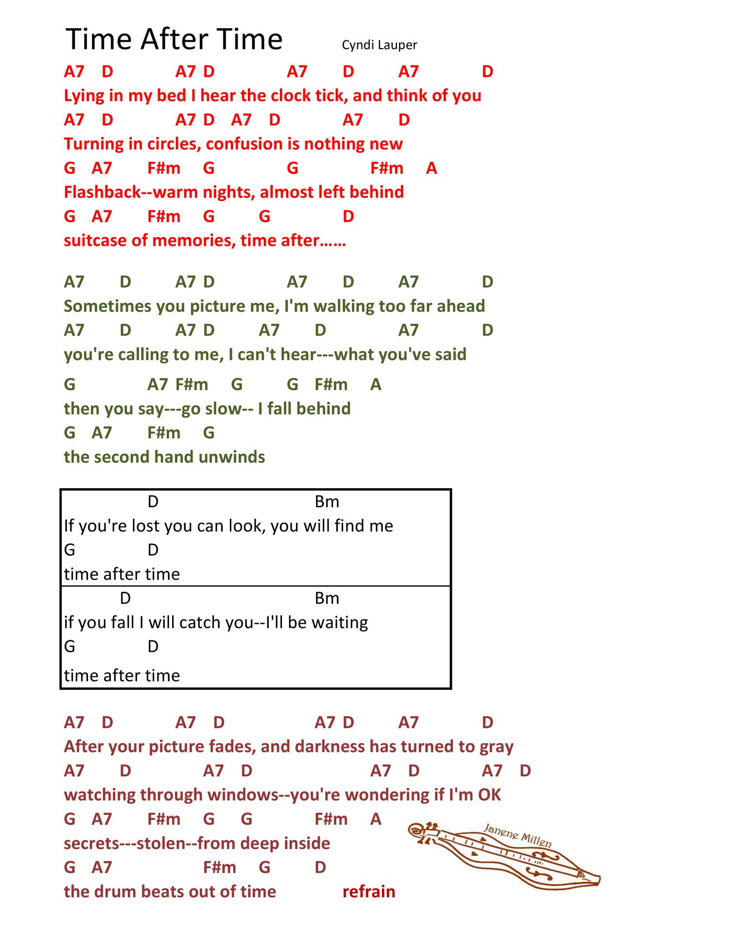 Time After Time SONG SHEET.pdf DocDroid