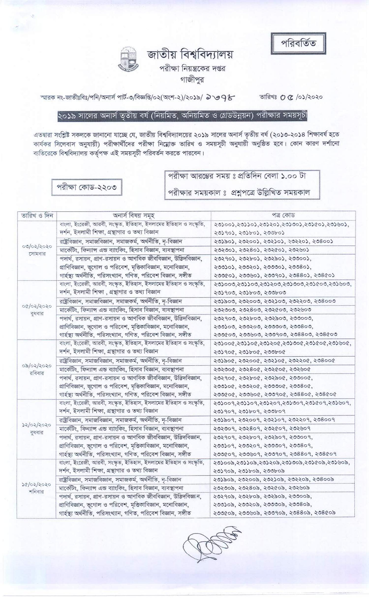 newresultbd-com-honours-3rd-year-exam-routine-2020-updated-pdf