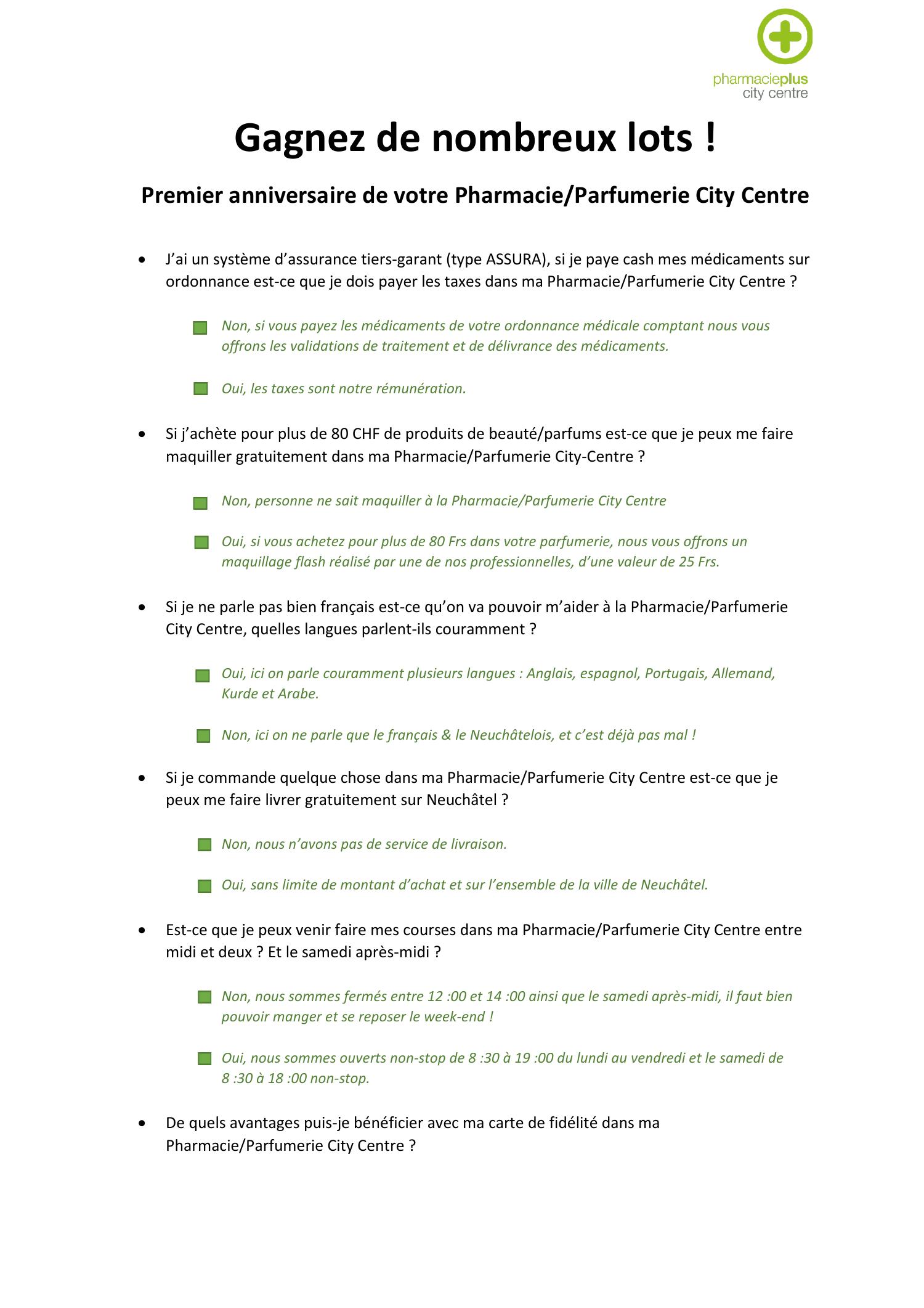 Idee De Questionnaire Reponses Anniversaire 1 An Pdf Docdroid