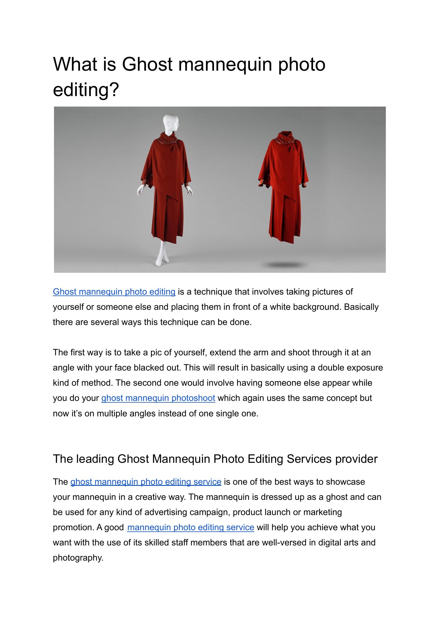 Learn How To Ghost Mannequin Photo Editing In Photoshop Simple Way.pdf ...