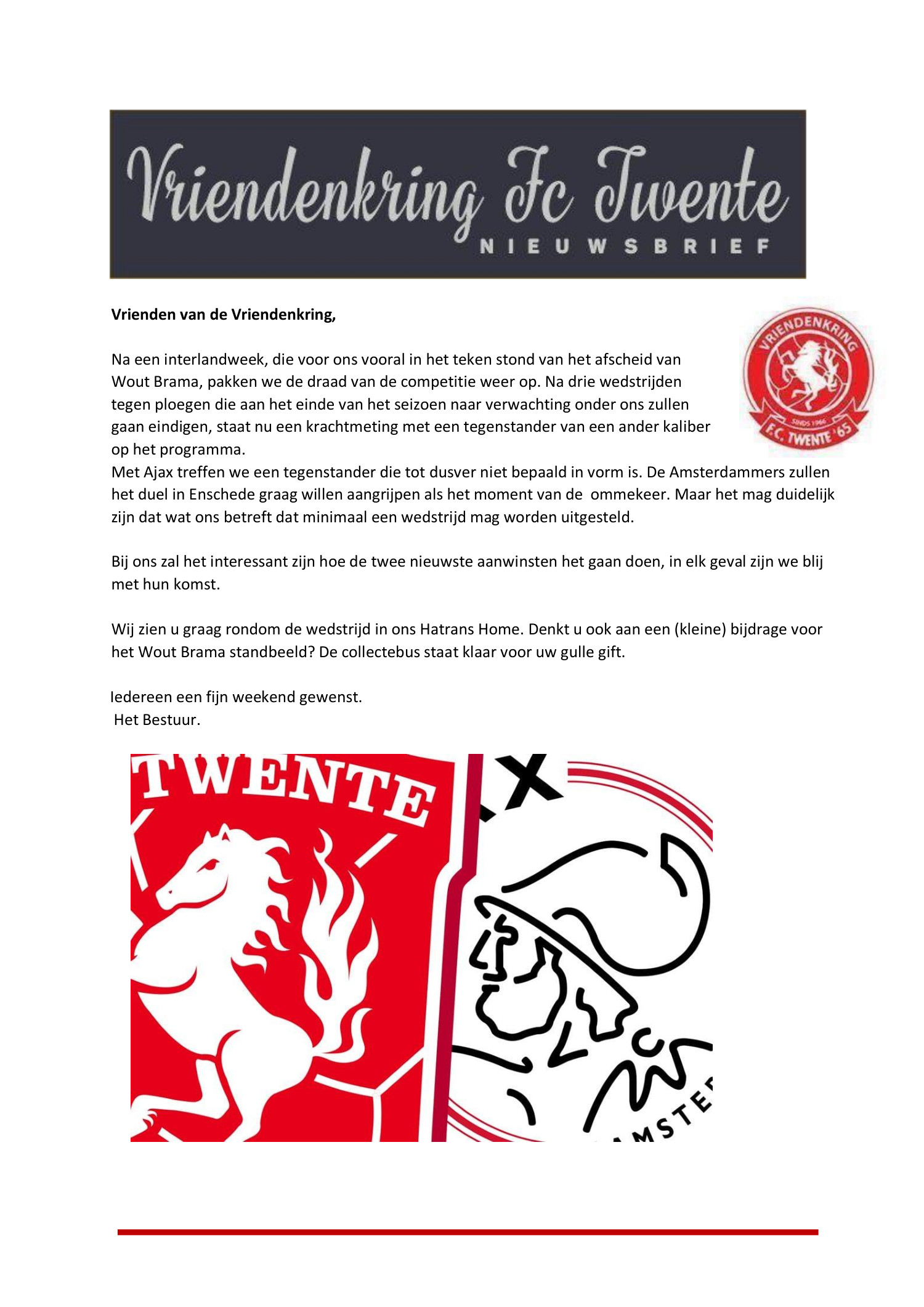 Nieuwsbrief Fc Twente Ajax Pdf Docdroid